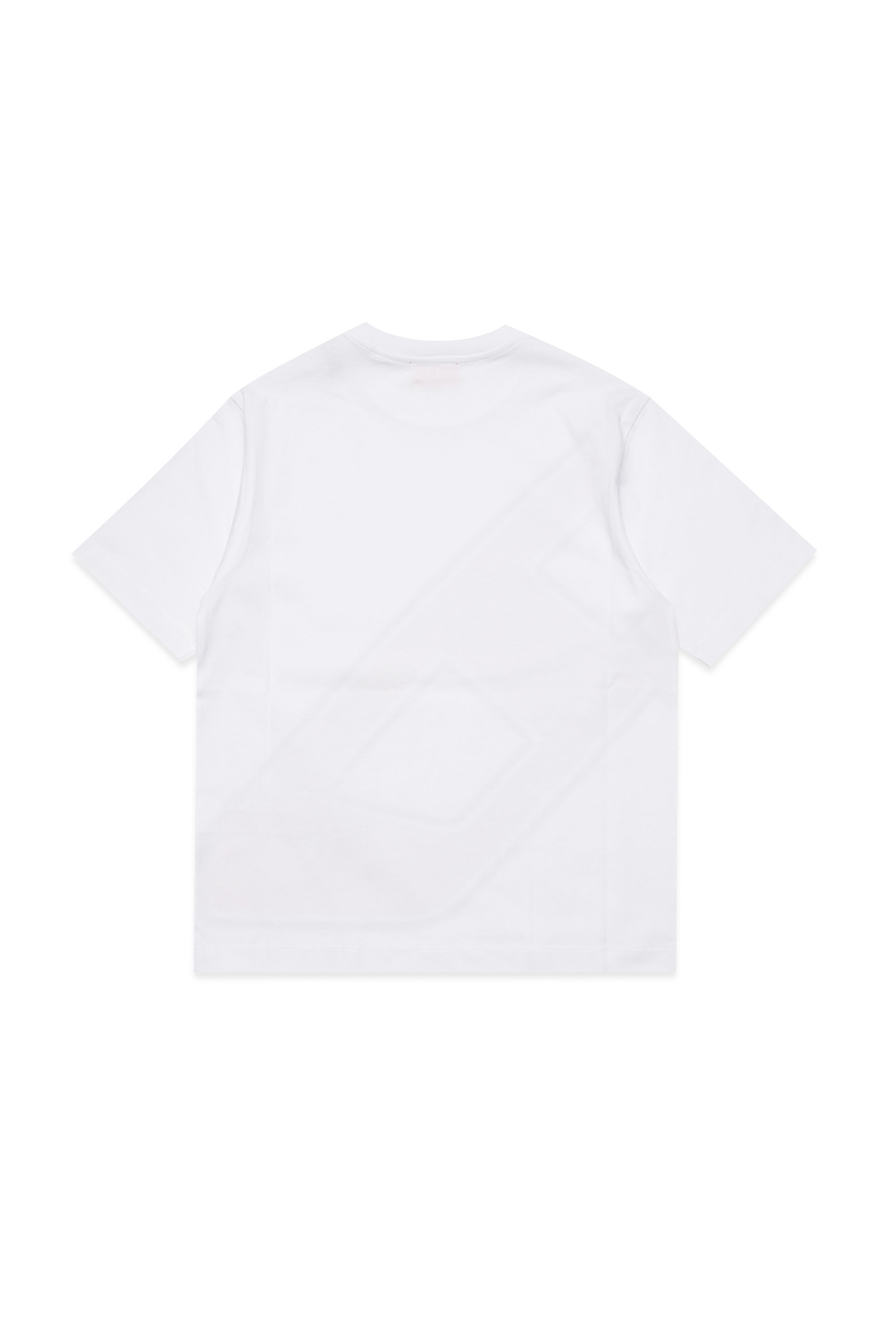 Diesel - TDAVE OVER, Man T-shirt with mega D print in White - Image 2