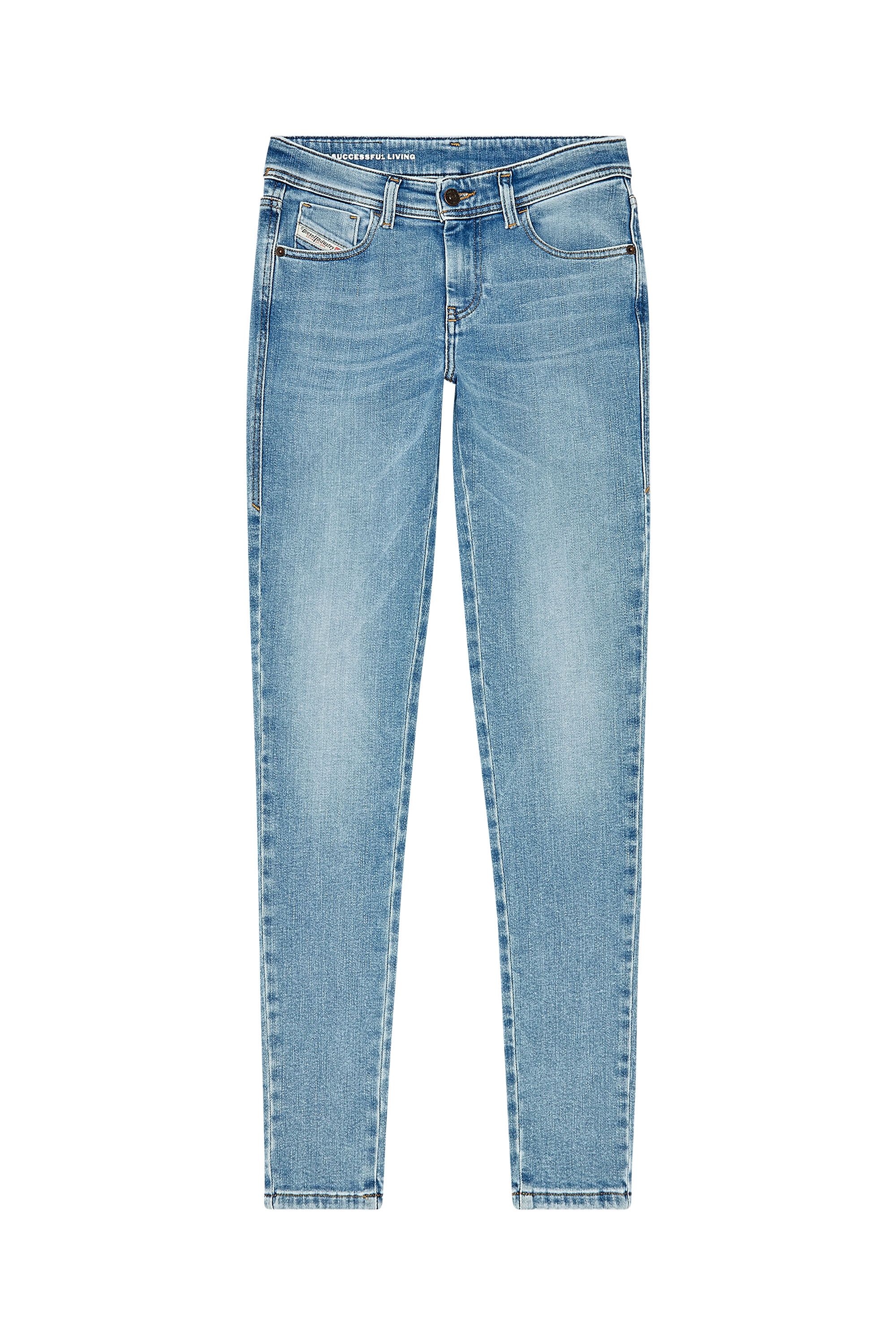 Diesel - Super skinny Jeans 2017 Slandy 09H85, Light Blue - Image 3