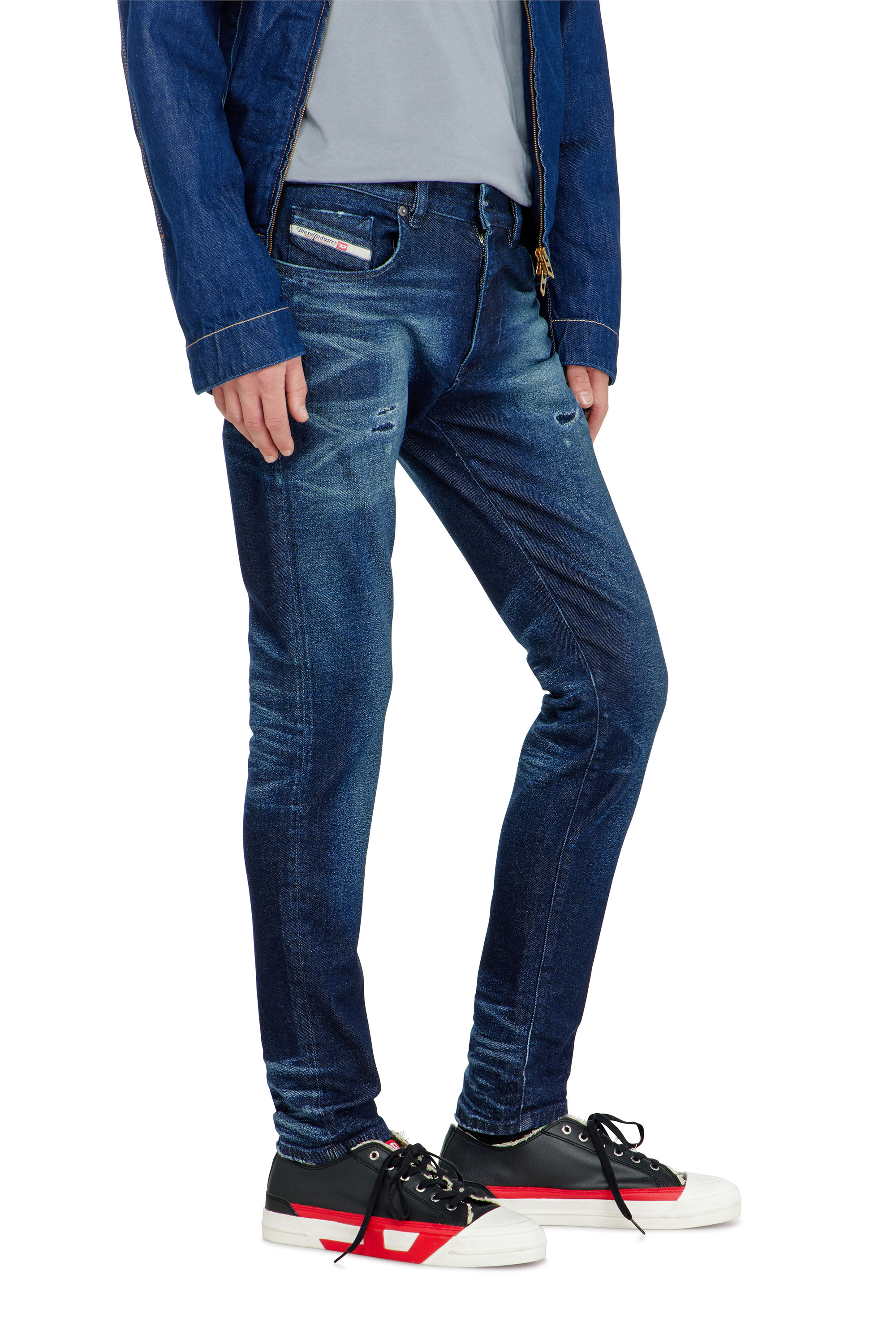 Diesel - Man's Slim Jeans 2019 D-Strukt 0KBBU, Dark Blue - 7