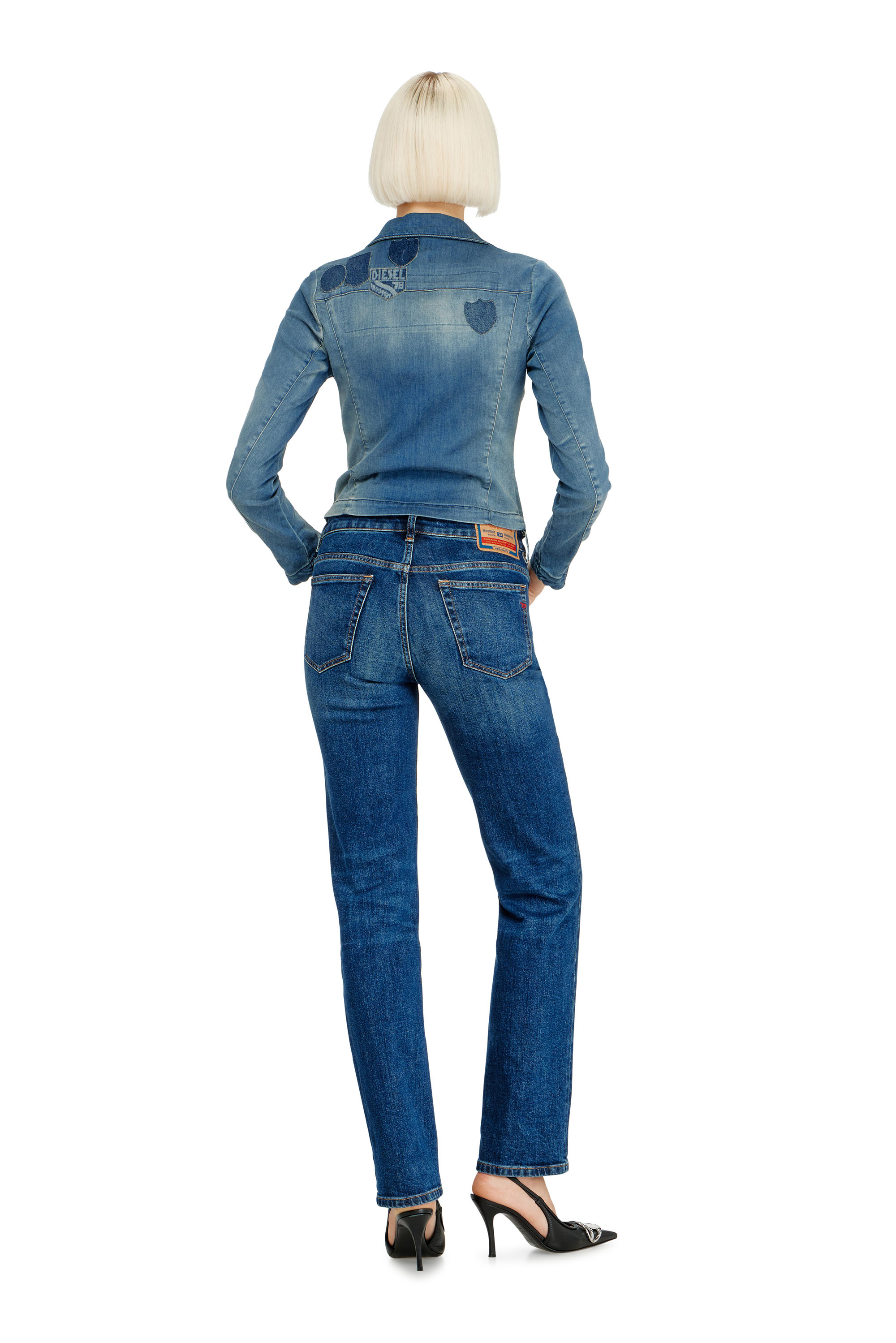 Diesel - Woman's Regular Jeans 1989 D-Mine 09I28, Dark Blue - 4