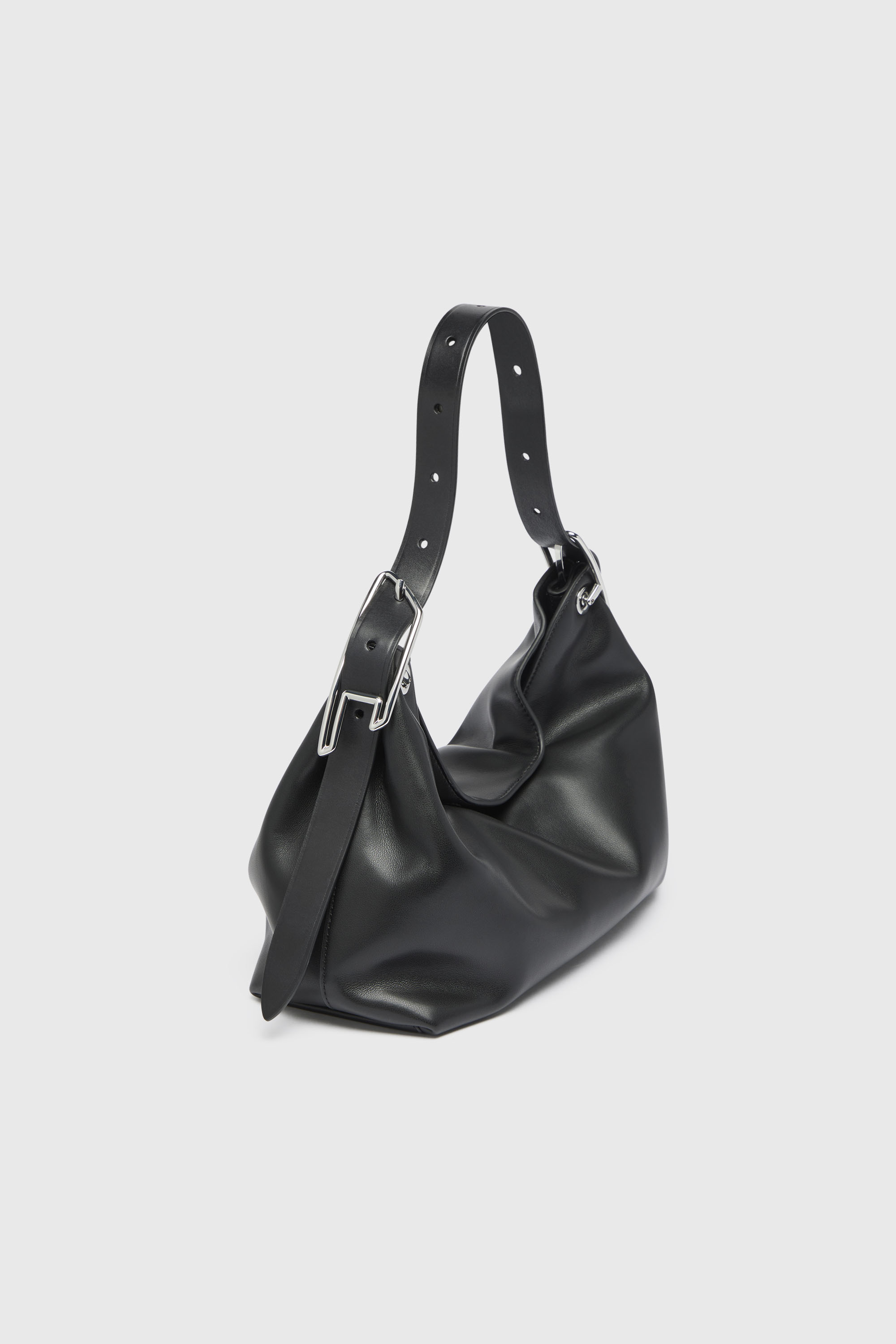 Diesel - D-LINE HOBO S, Woman's D-Line-Leather shoulder bag in Black - 2