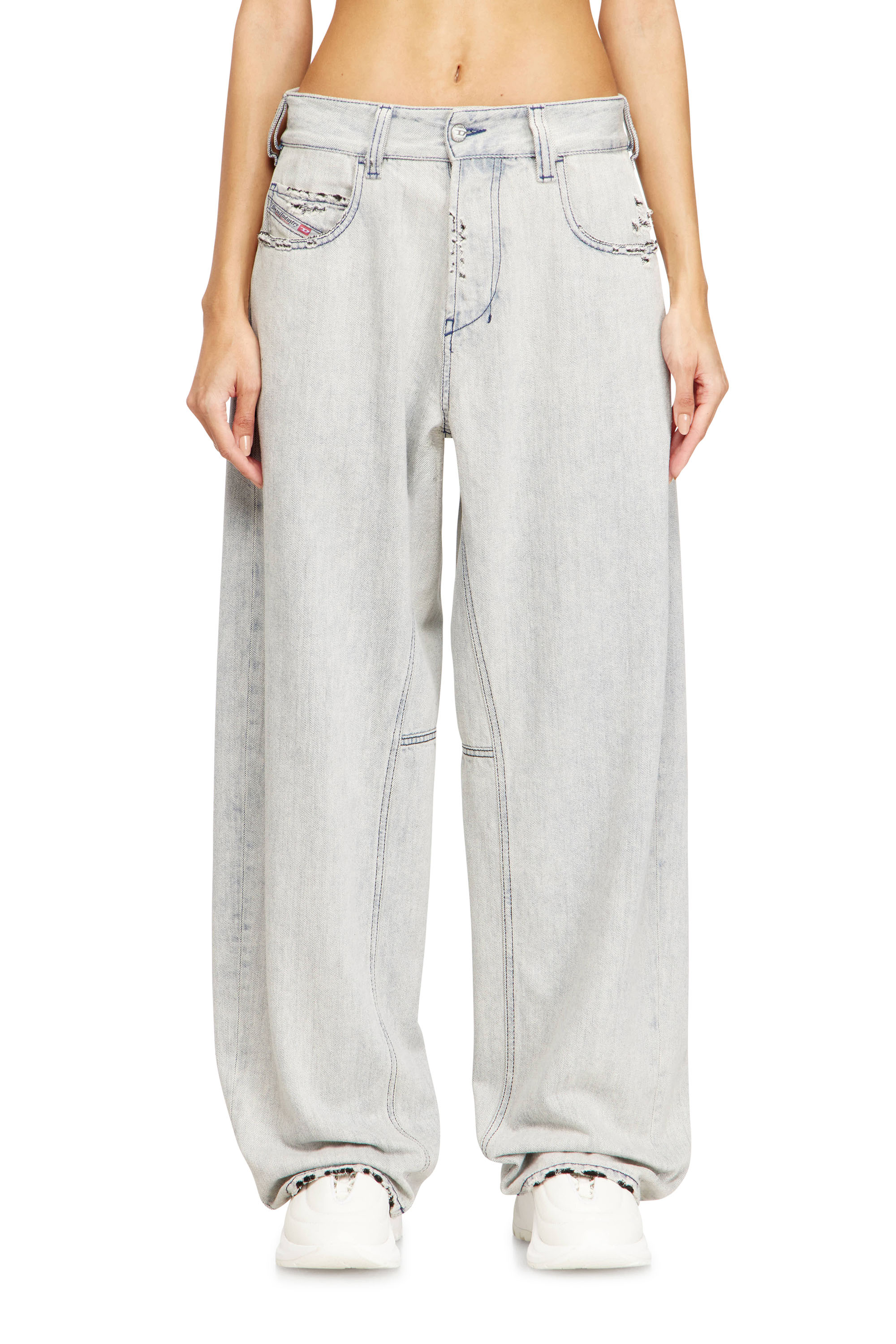 Diesel - Unisex's Relaxed Jeans 1997 D-Enim-M 068UR, Light Blue - 1