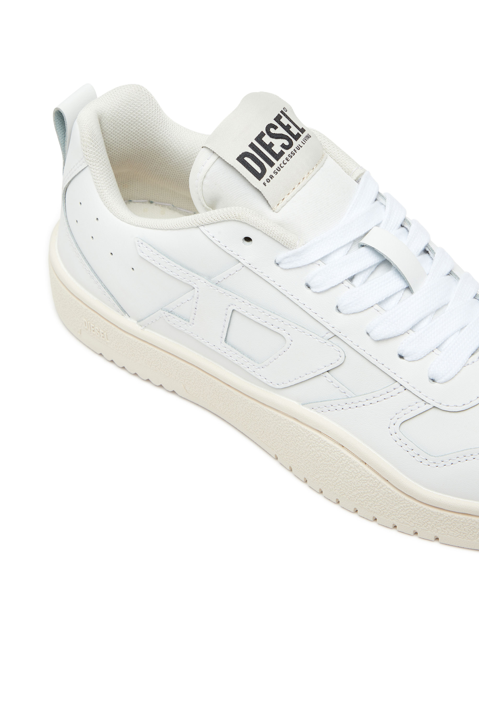 Diesel - S-UKIYO V2 LOW W, Woman S-Ukiyo Low-Low-top sneakers in leather and nylon in White - Image 6