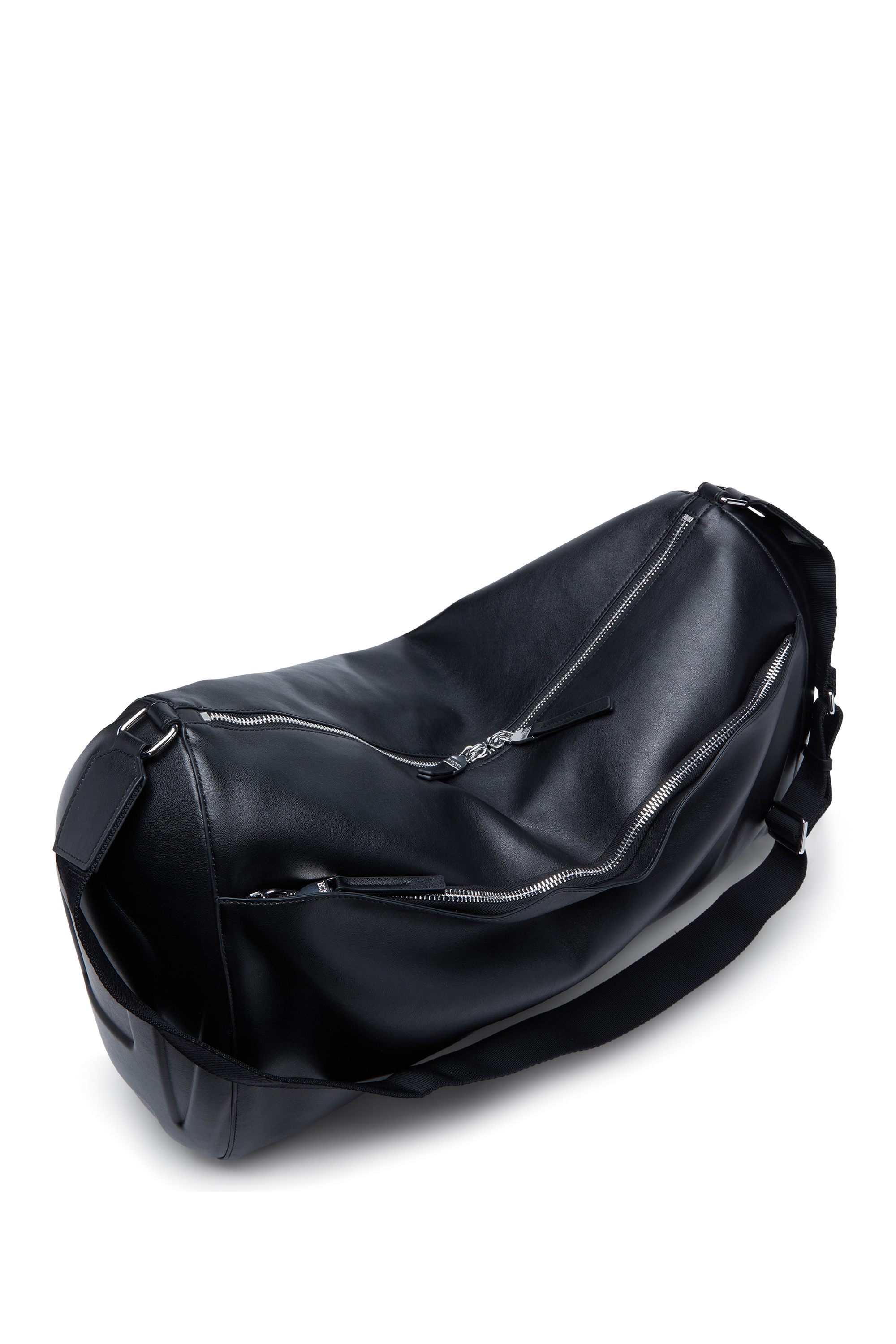 Diesel - LOAD-D DUFFLE X, Unisex's Load-D-Duffle bag with hard-shell logo sides in Black - 5
