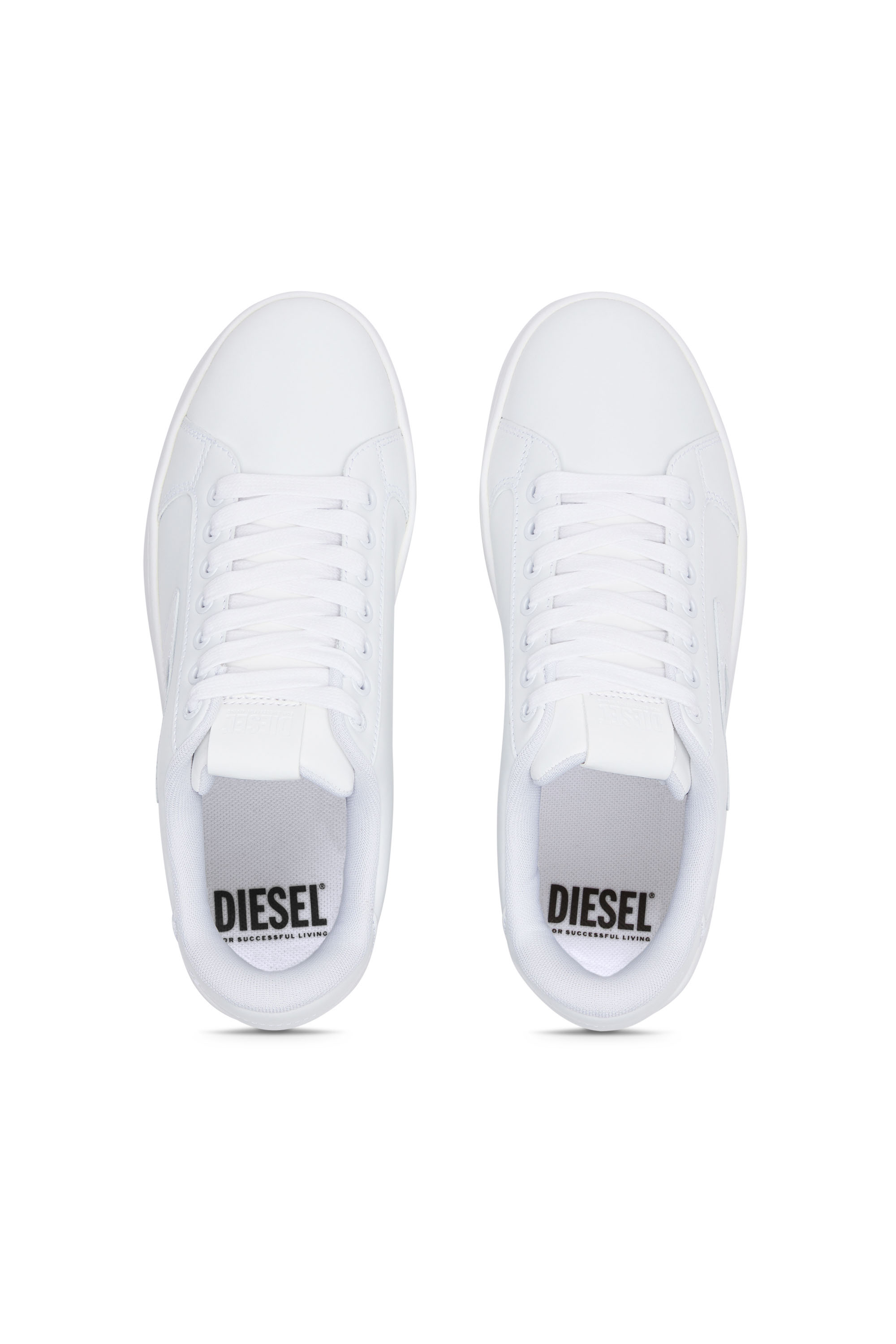 Diesel - S-ATHENE BOLD X, Woman S-Athene Bold-Flatform sneakers in leather in White - Image 5