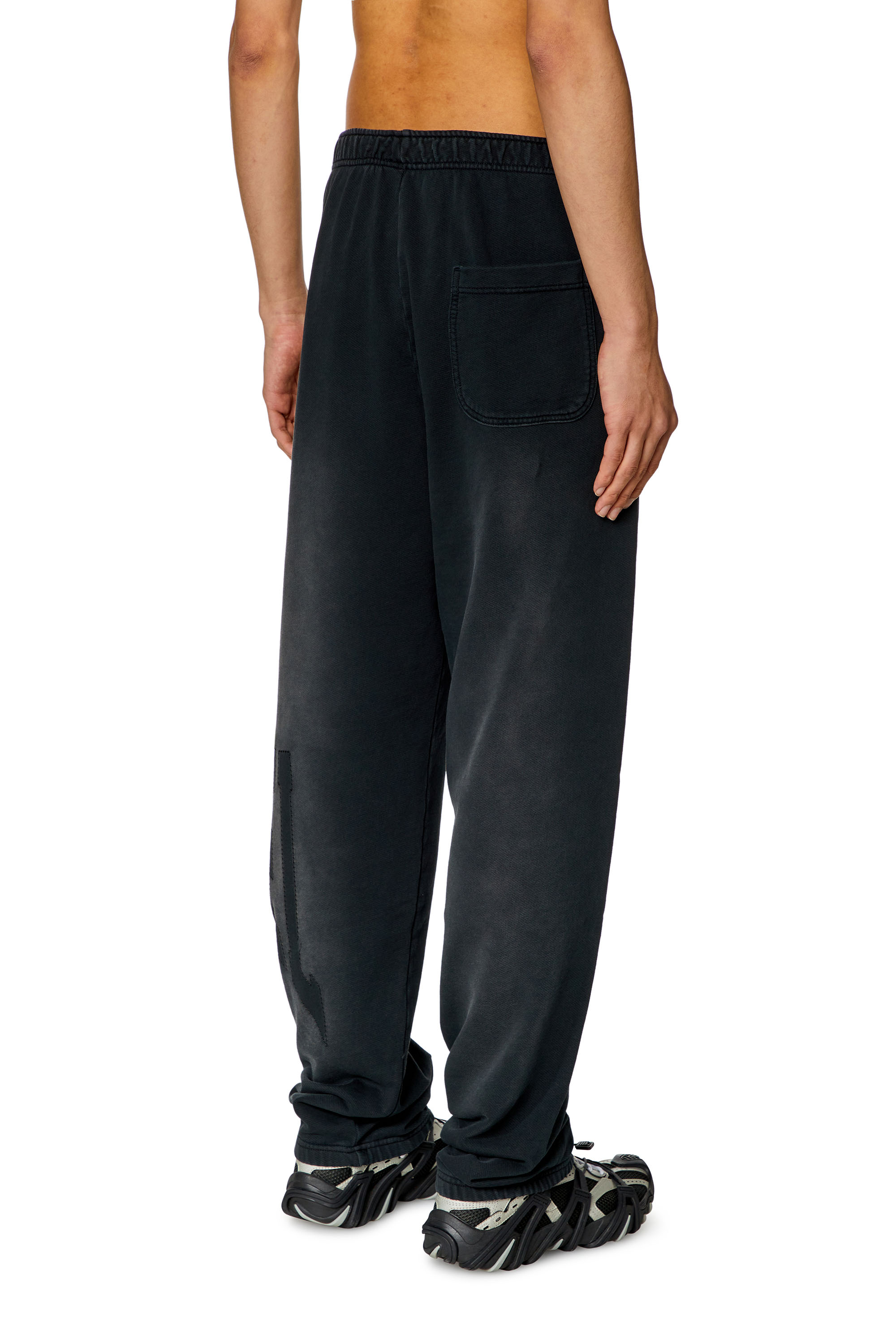 Diesel - P-MARCHI, Man College track pants with LIES patches in Black - Image 4