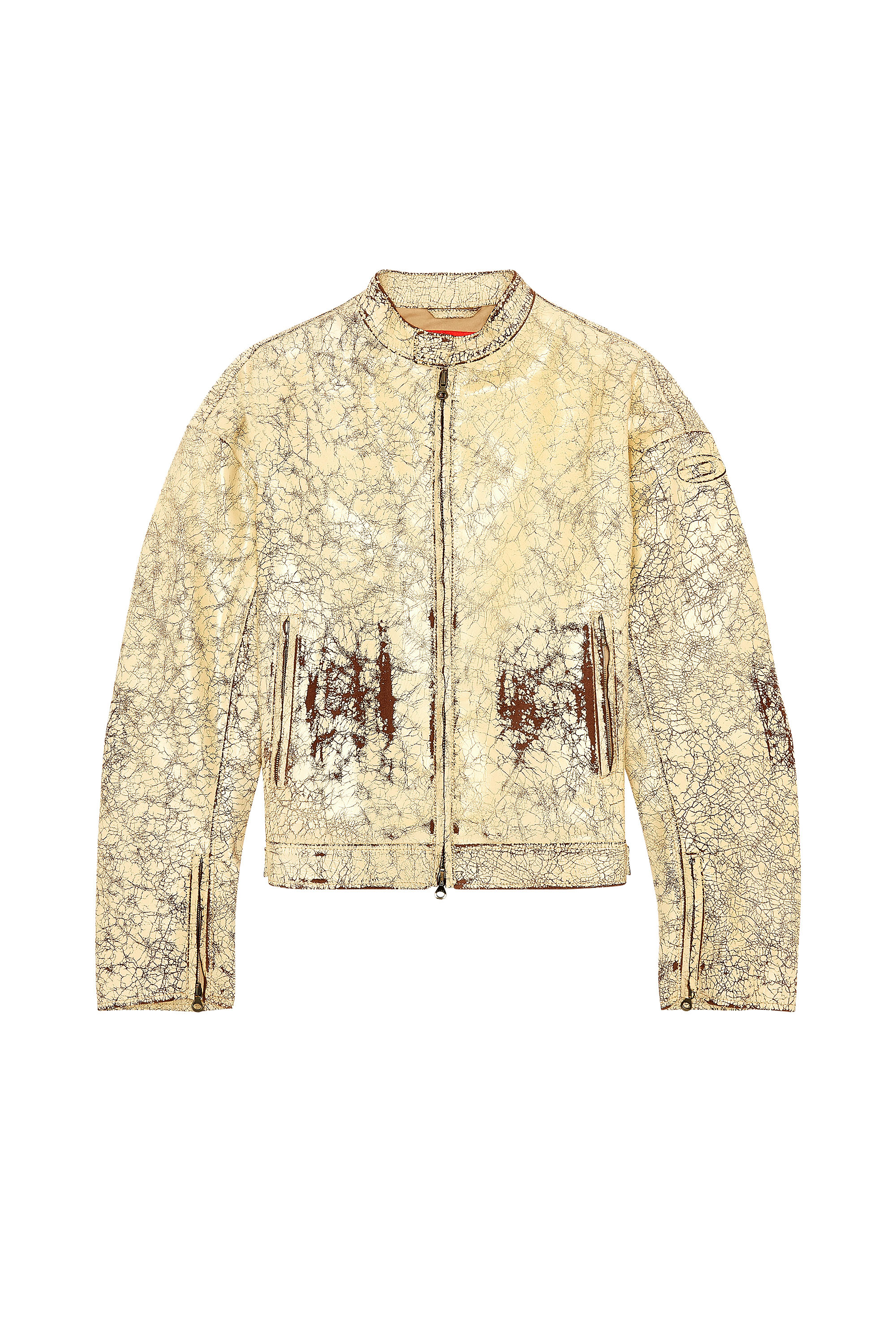 L-ALAN, Beige - Leather jackets