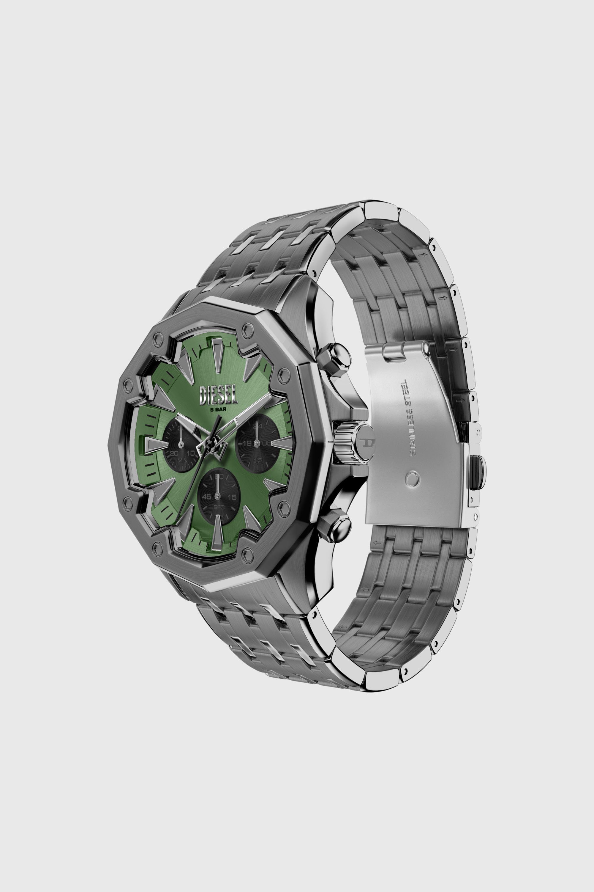 Diesel - DZ4711 WATCH, Man's Stinger gunmetal stainless steel watch in Dark grey - 2