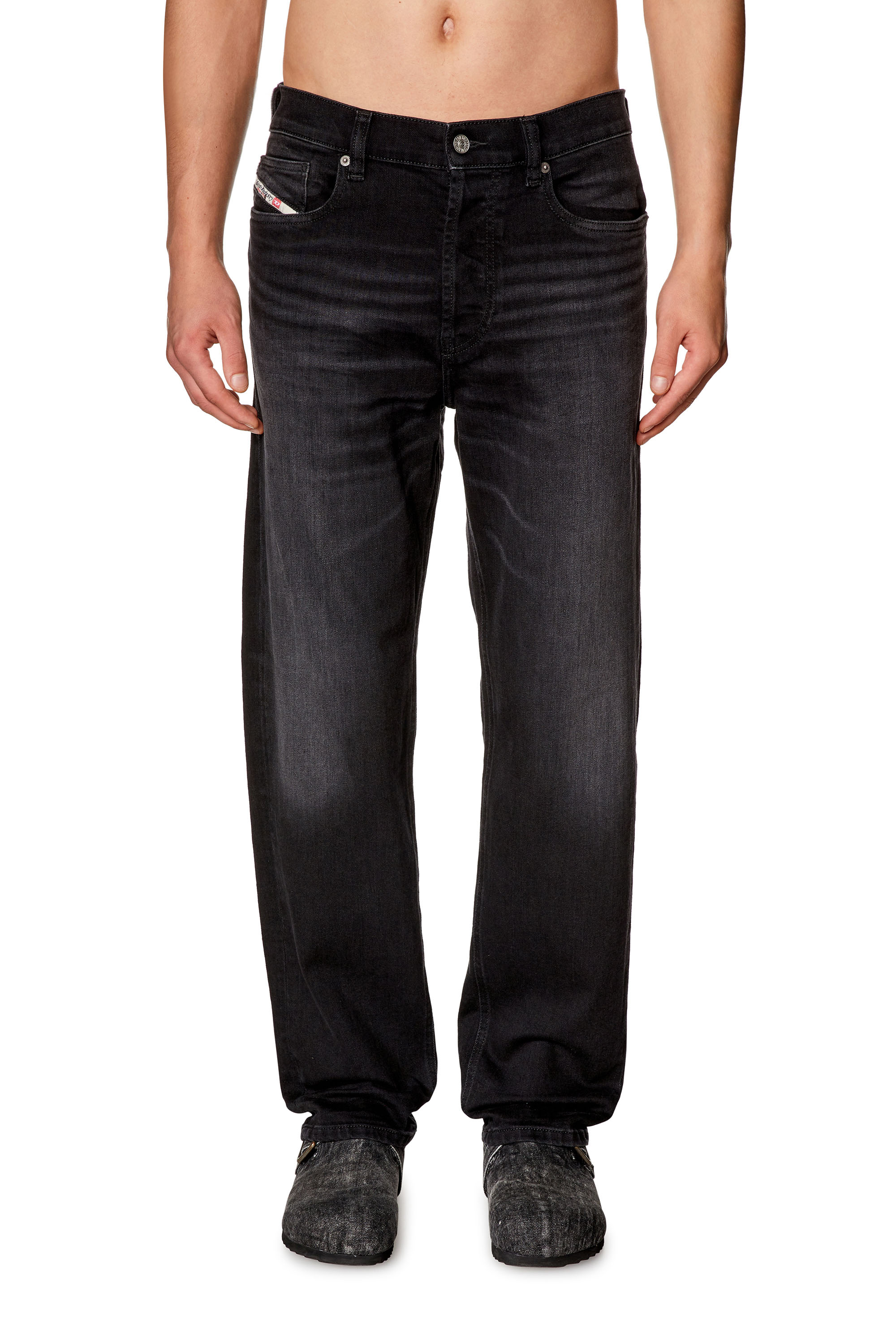 Diesel - Man Straight Jeans 2010 D-Macs 09H32, Black/Dark grey - Image 2