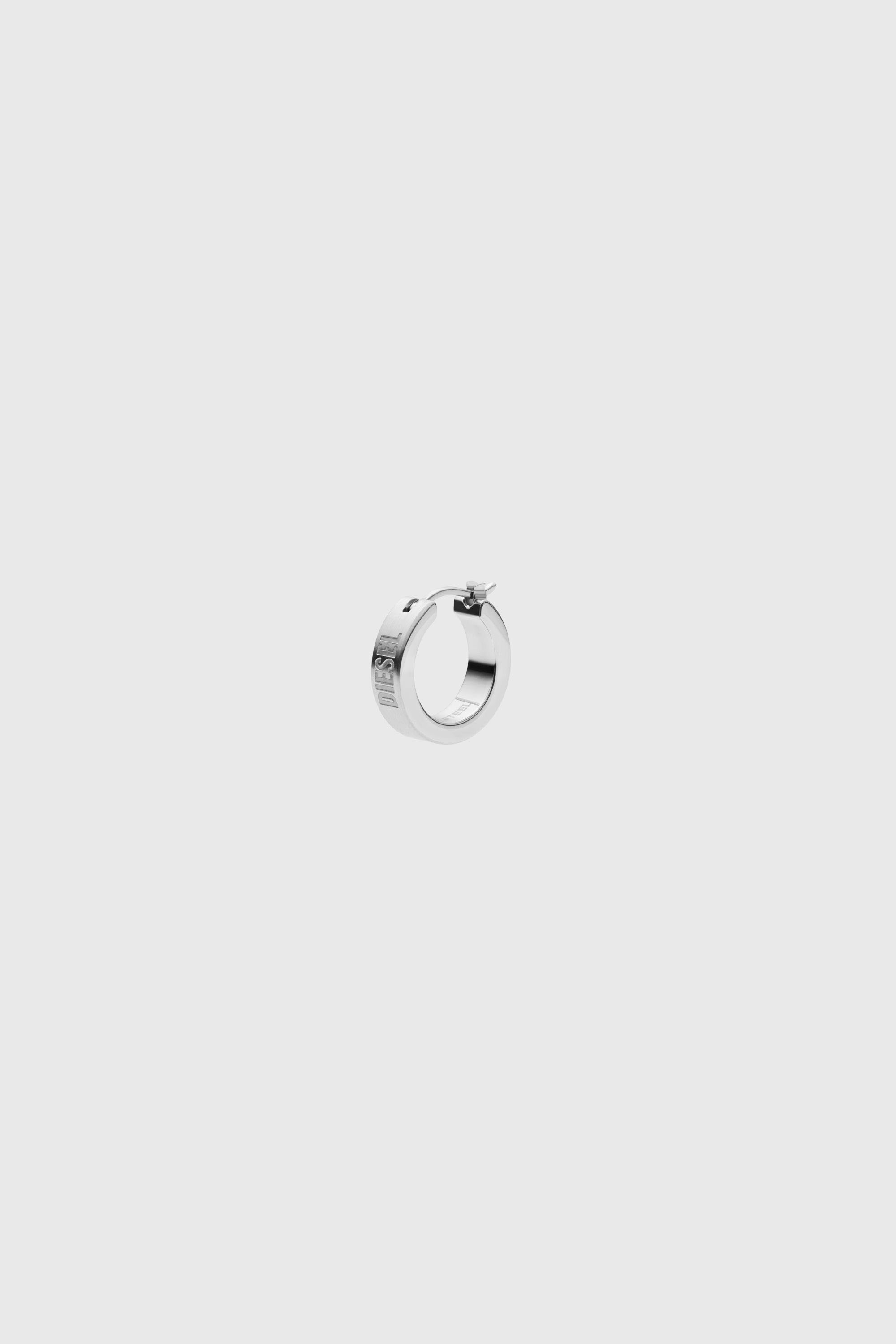 Diesel - DX1639040 JEWELLERY, Unisex's Stainless steel hoop earring in Silver - 1