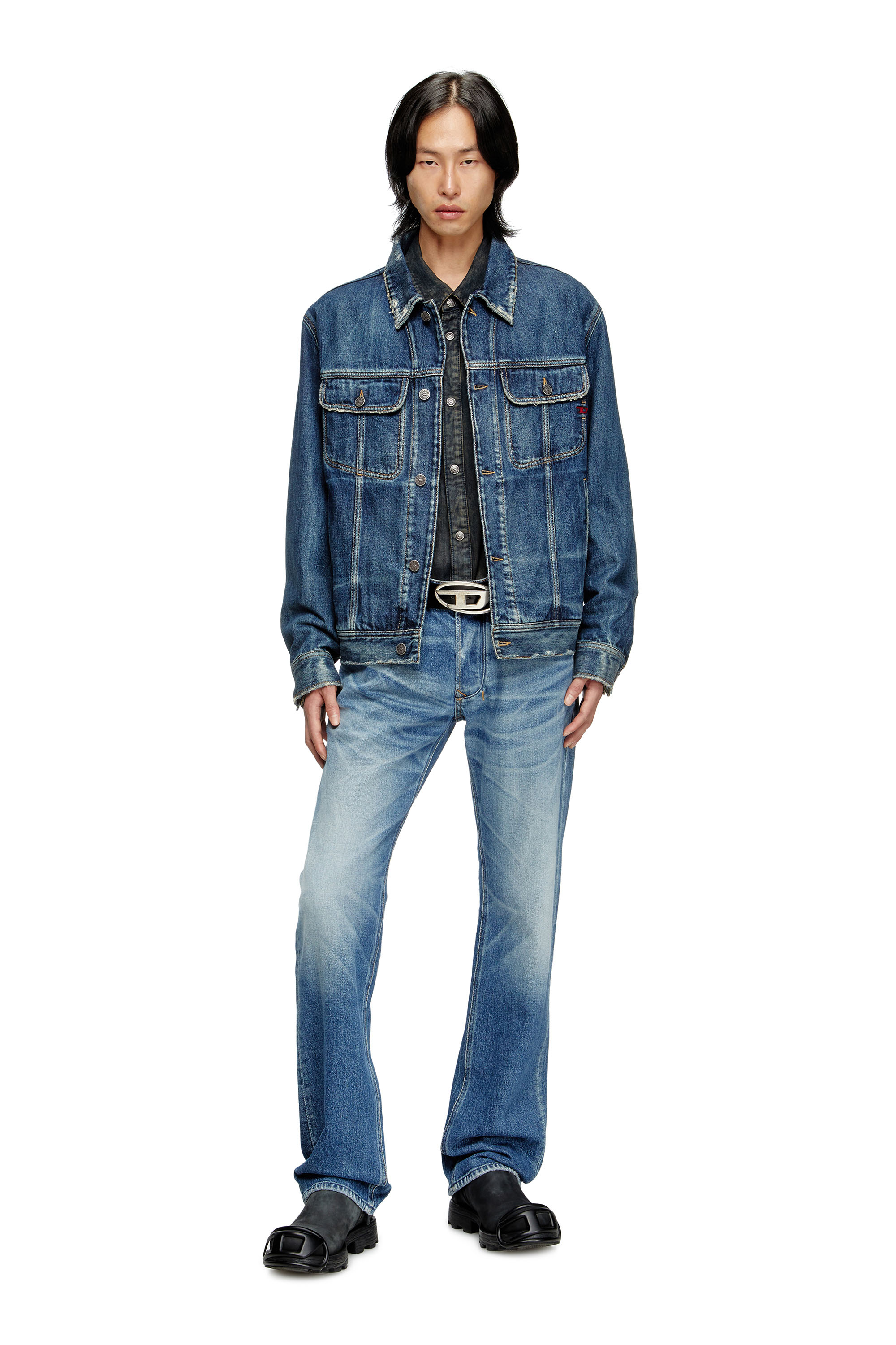Diesel - Man's Regular Jeans 1985 Larkee 09M12, Medium blue - 2