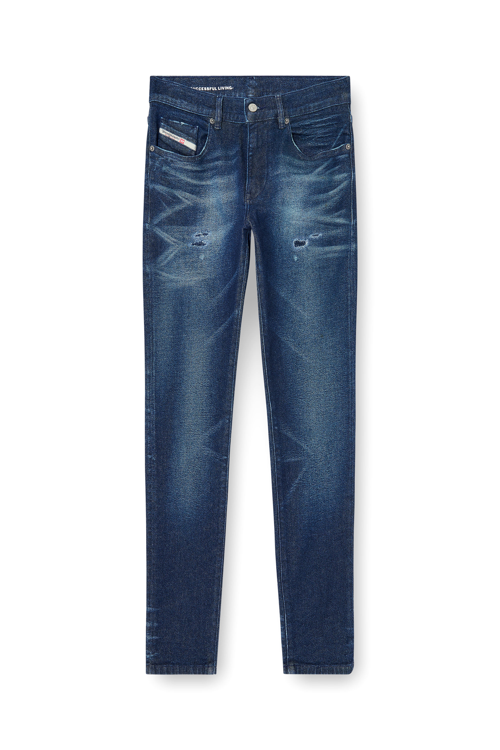 Diesel - Man's Slim Jeans 2019 D-Strukt 0KBBU, Dark Blue - 6
