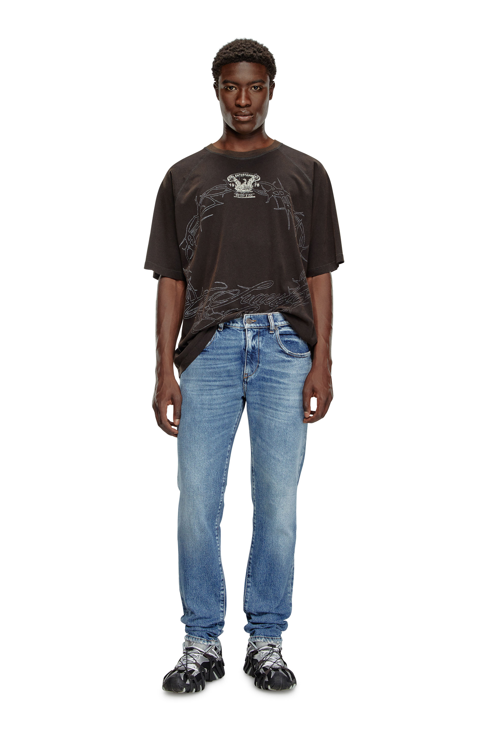 Diesel - Slim Jeans 2019 D-Strukt 09F16, Medium blue - Image 4
