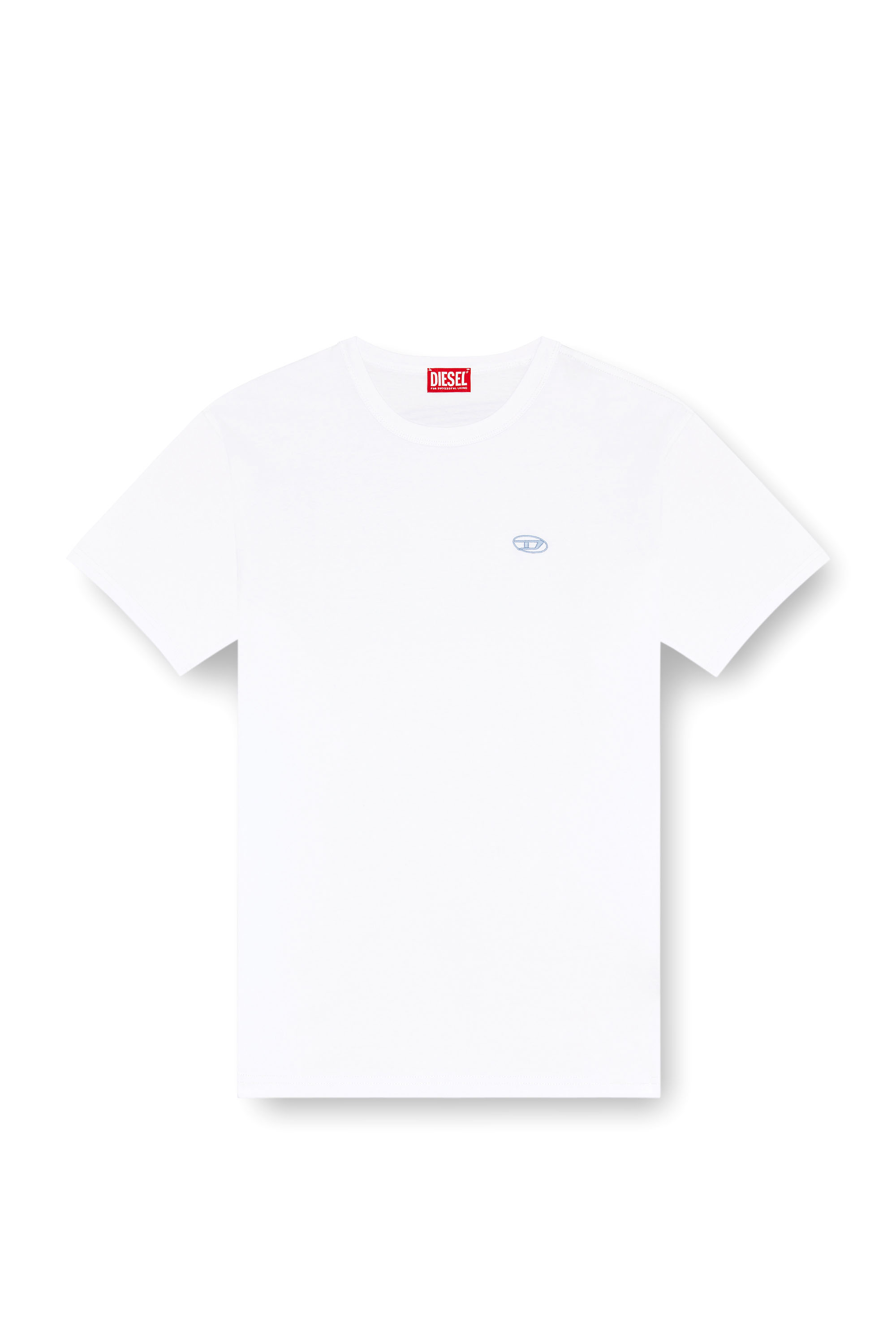 Diesel - T-BOXT-K18, Man T-shirt with Oval D print and embroidery in White - Image 3