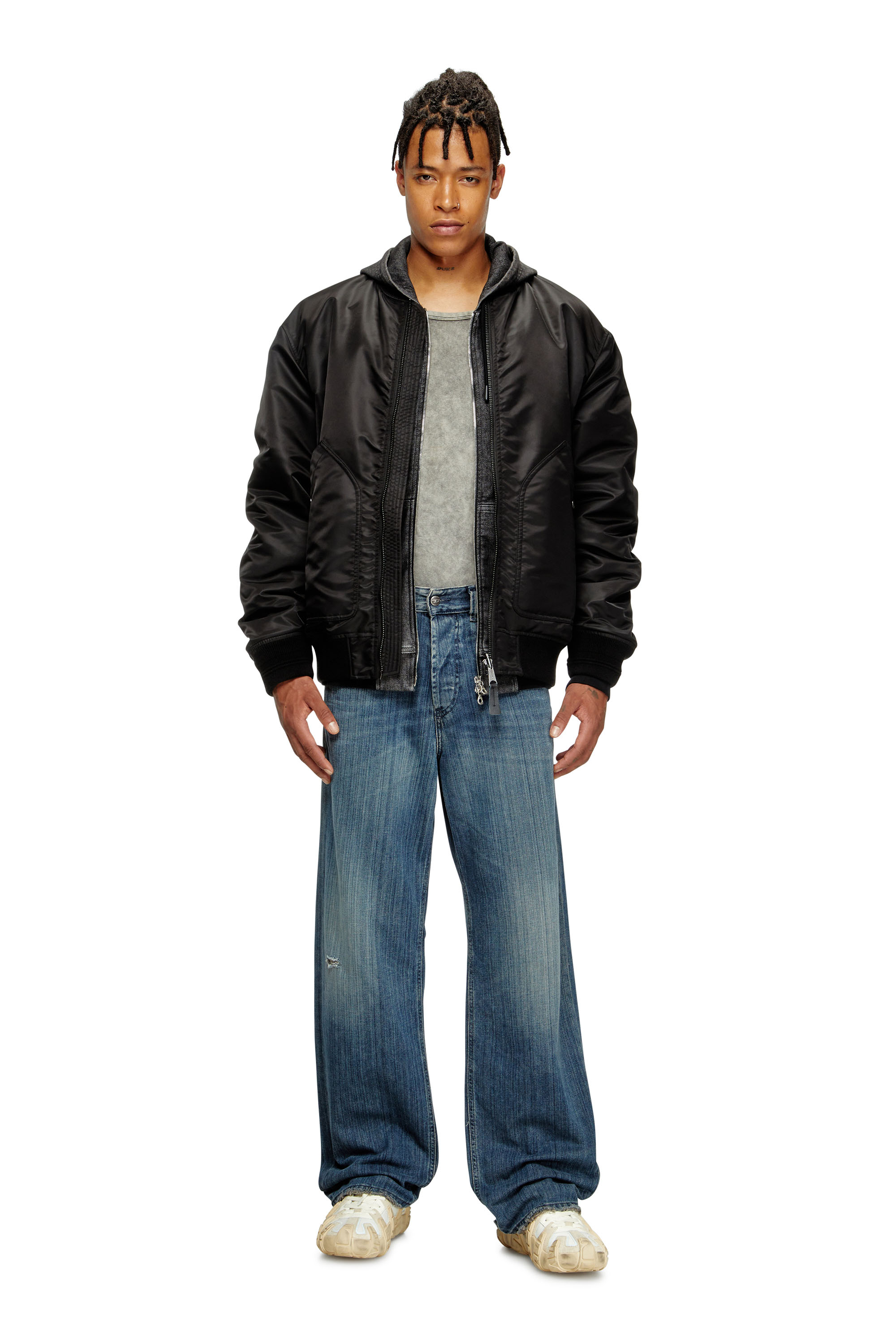 Diesel - Man's Relaxed Jeans 2001 D-Macro 09M09, Dark Blue - 2