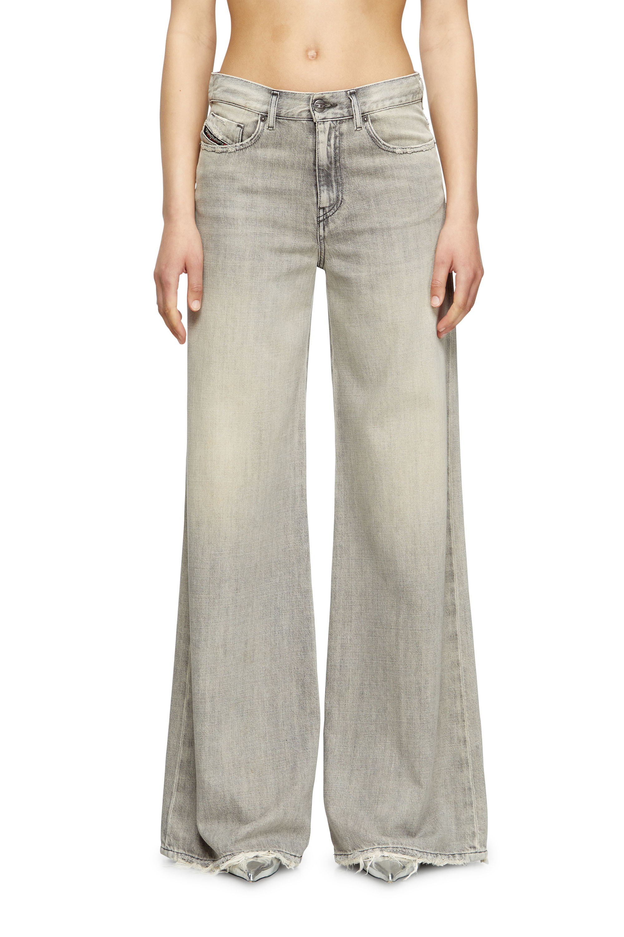 Diesel - Woman's Flare Jeans 1978 D-Akemi 068RU, Grey - 1