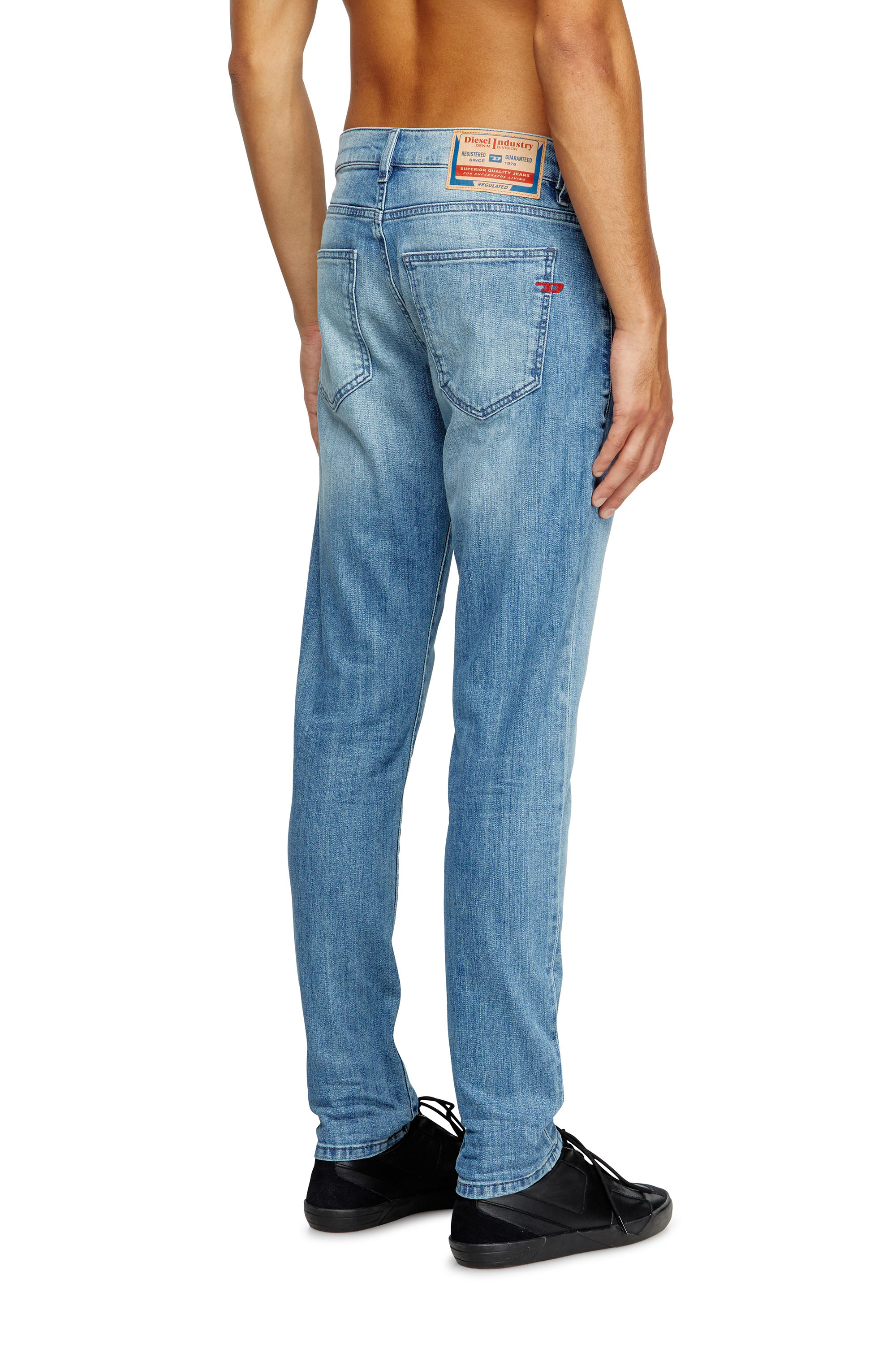 Diesel - Man's Slim Jeans 2019 D-Strukt 0GRDI, Light Blue - 4