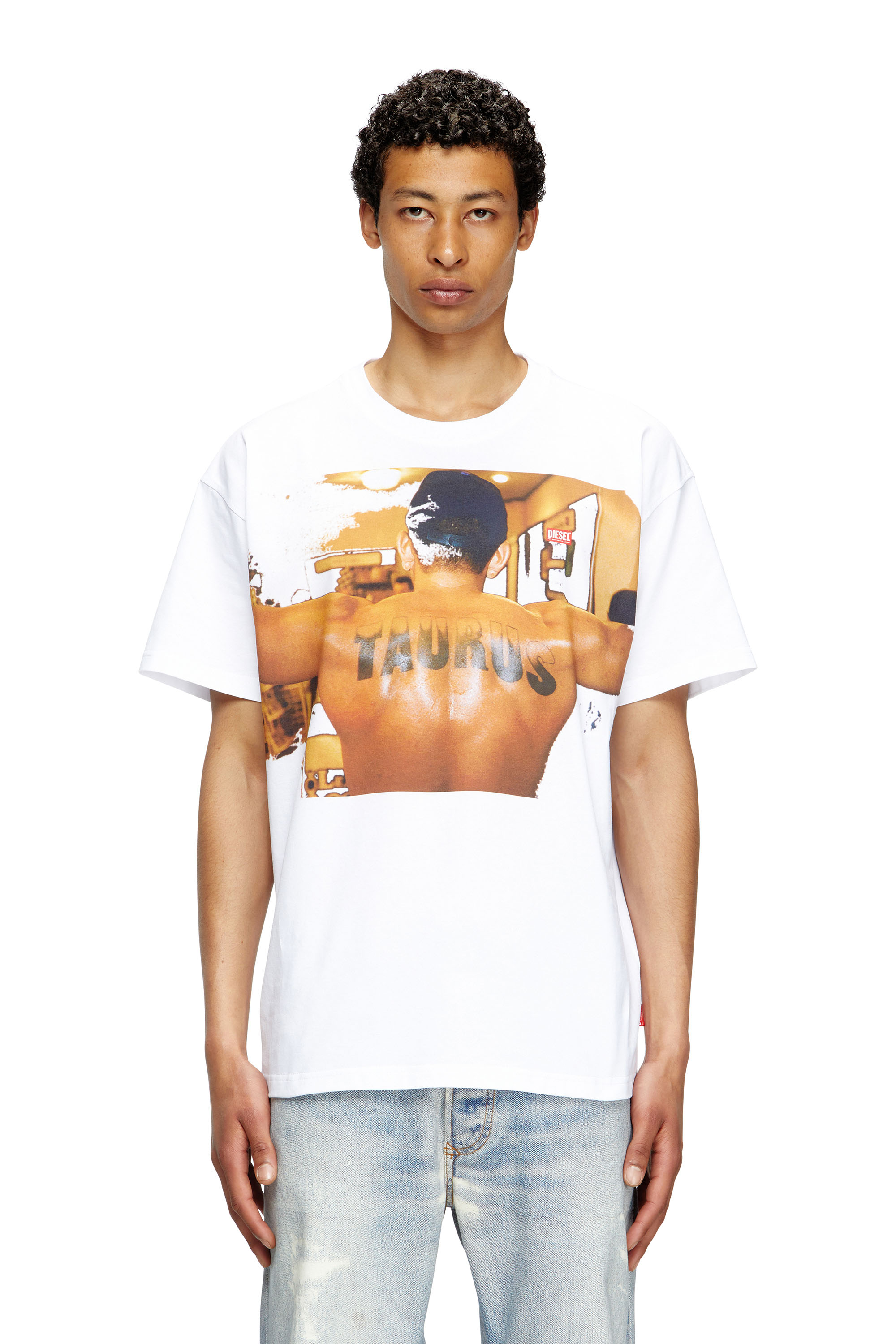 Diesel - PR-T-NORM-TOM25-1, Unisex's T-shirt with graphic print in White - 3