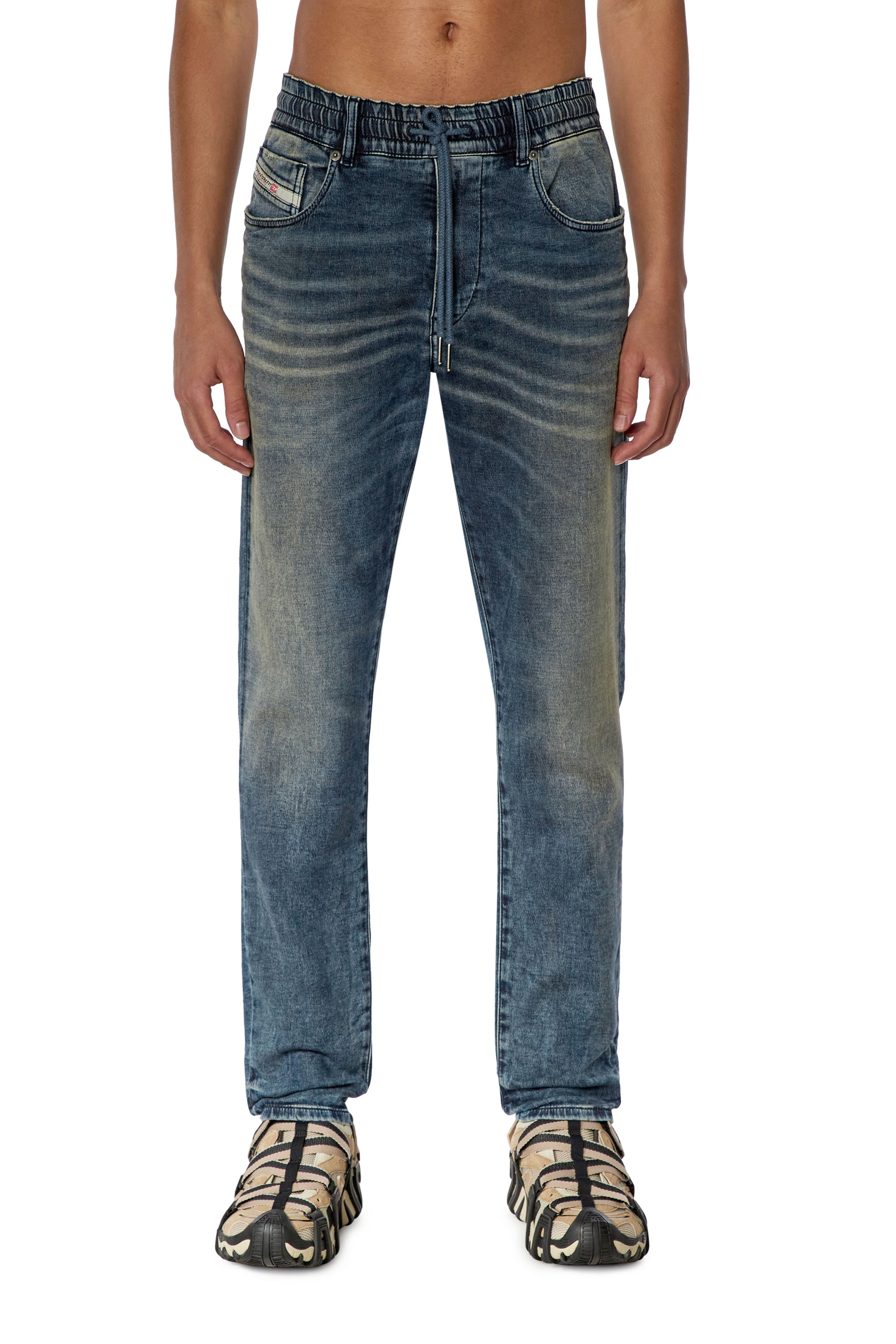 Diesel - Slim D-Strukt JoggJeans® 068FN, Dark Blue - Image 1