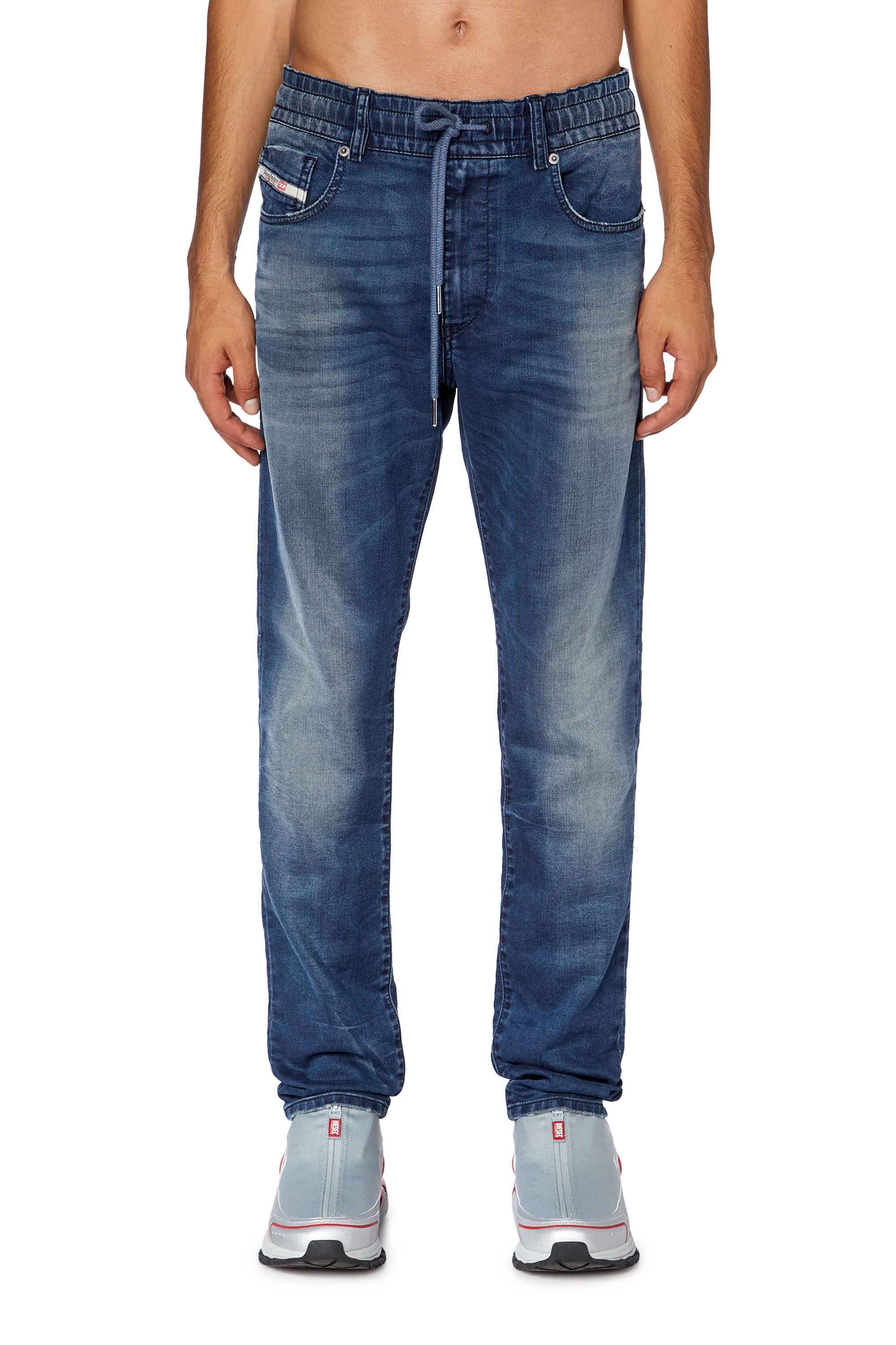 Diesel - Slim D-Strukt JoggJeans® 068FT, Dark Blue - Image 1