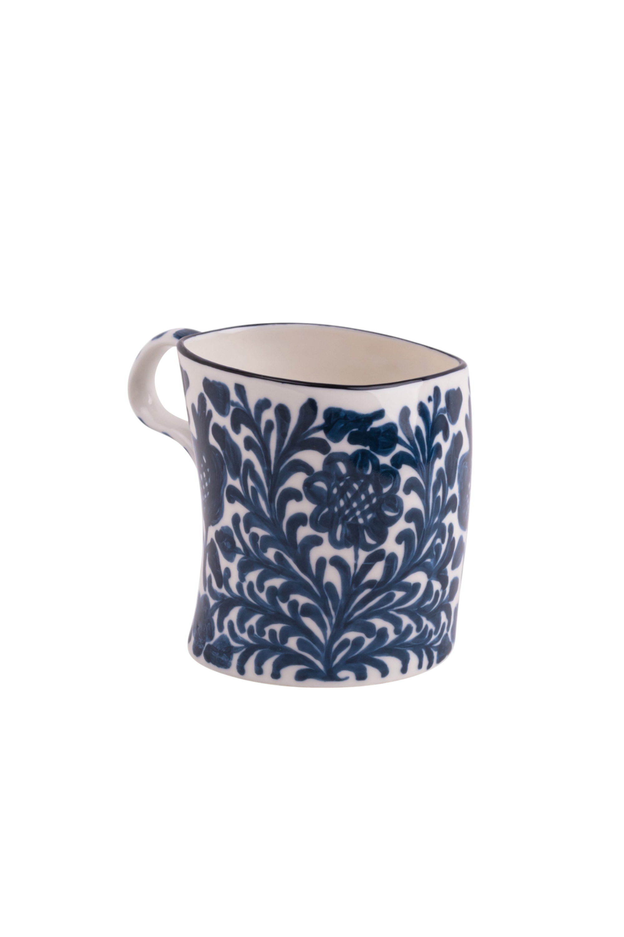Diesel - 11267 PORCELAIN MUG "CLASSIC ON ACID" -, Unisex's Porcelain mug in White/Blue - 4