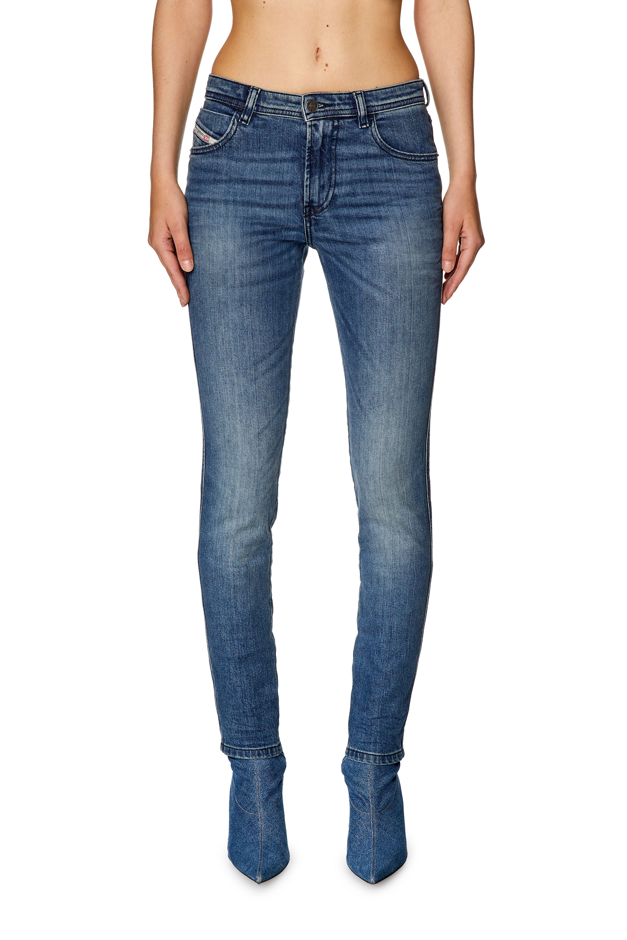 Diesel - Skinny Jeans 2015 Babhila 0LICM, Medium blue - Image 1