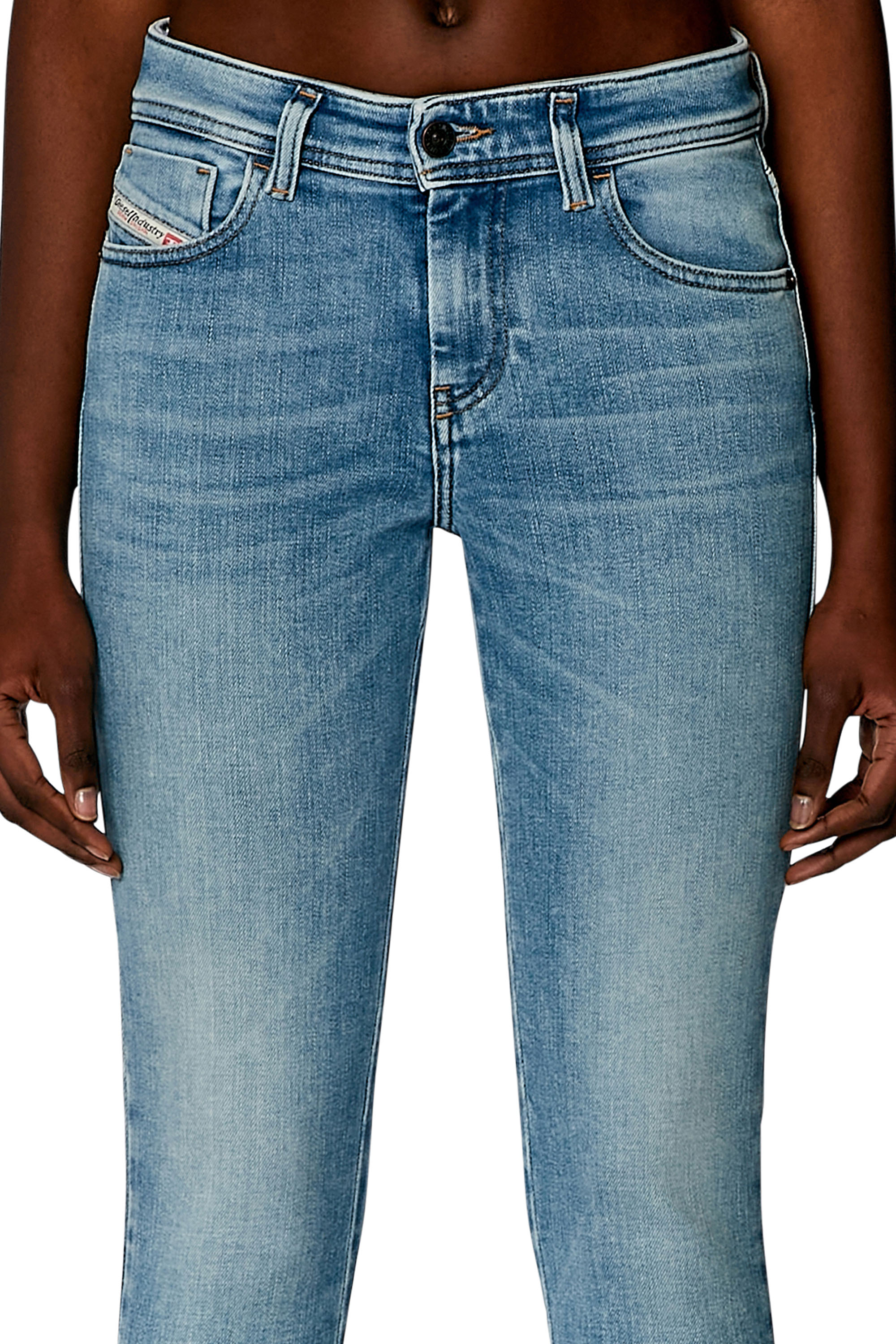 Diesel - Woman Super skinny Jeans 2017 Slandy 09H85, Light Blue - Image 5