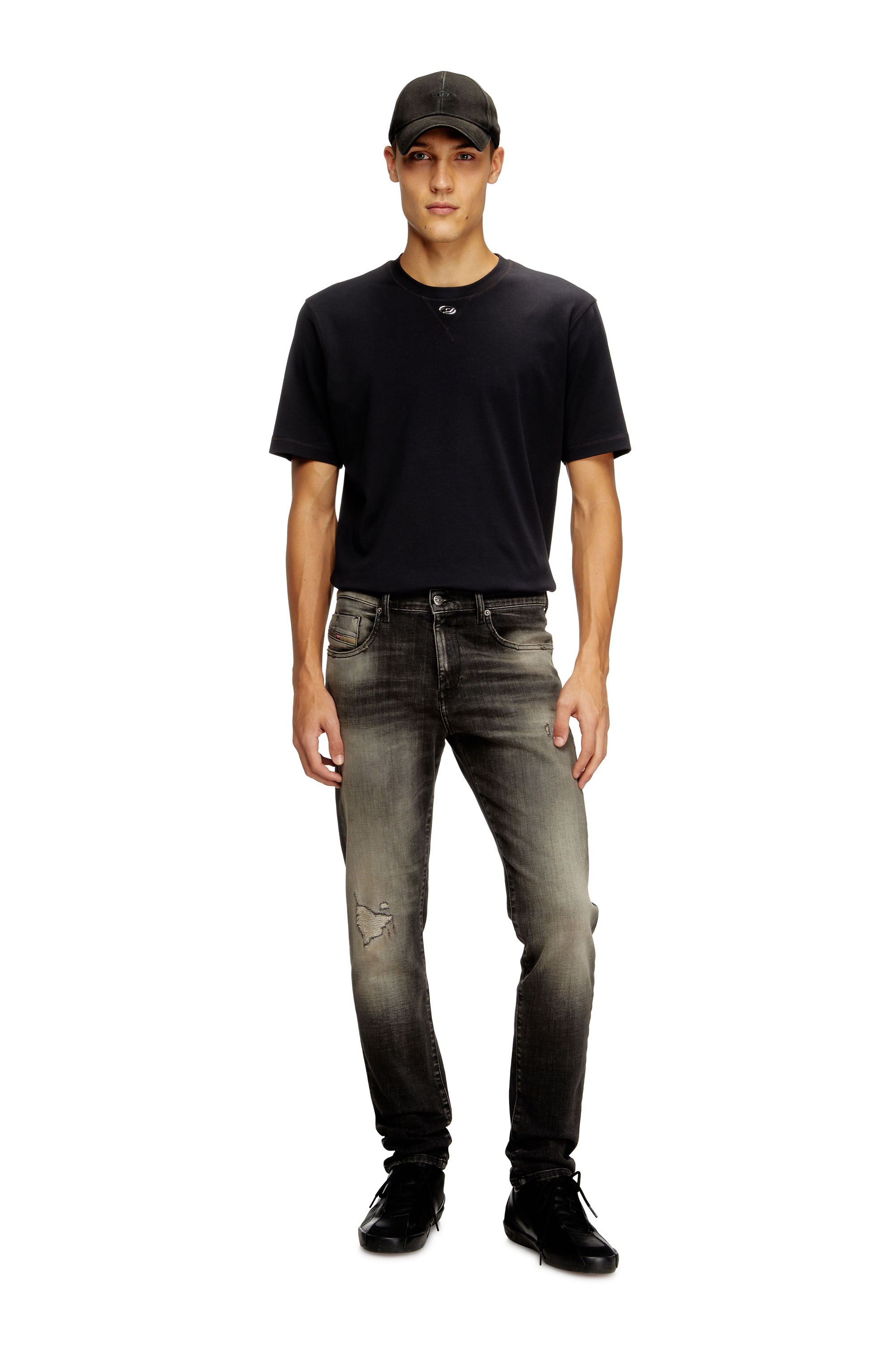 Diesel - Man's Slim Jeans 2019 D-Strukt 09N59, Grey - 1