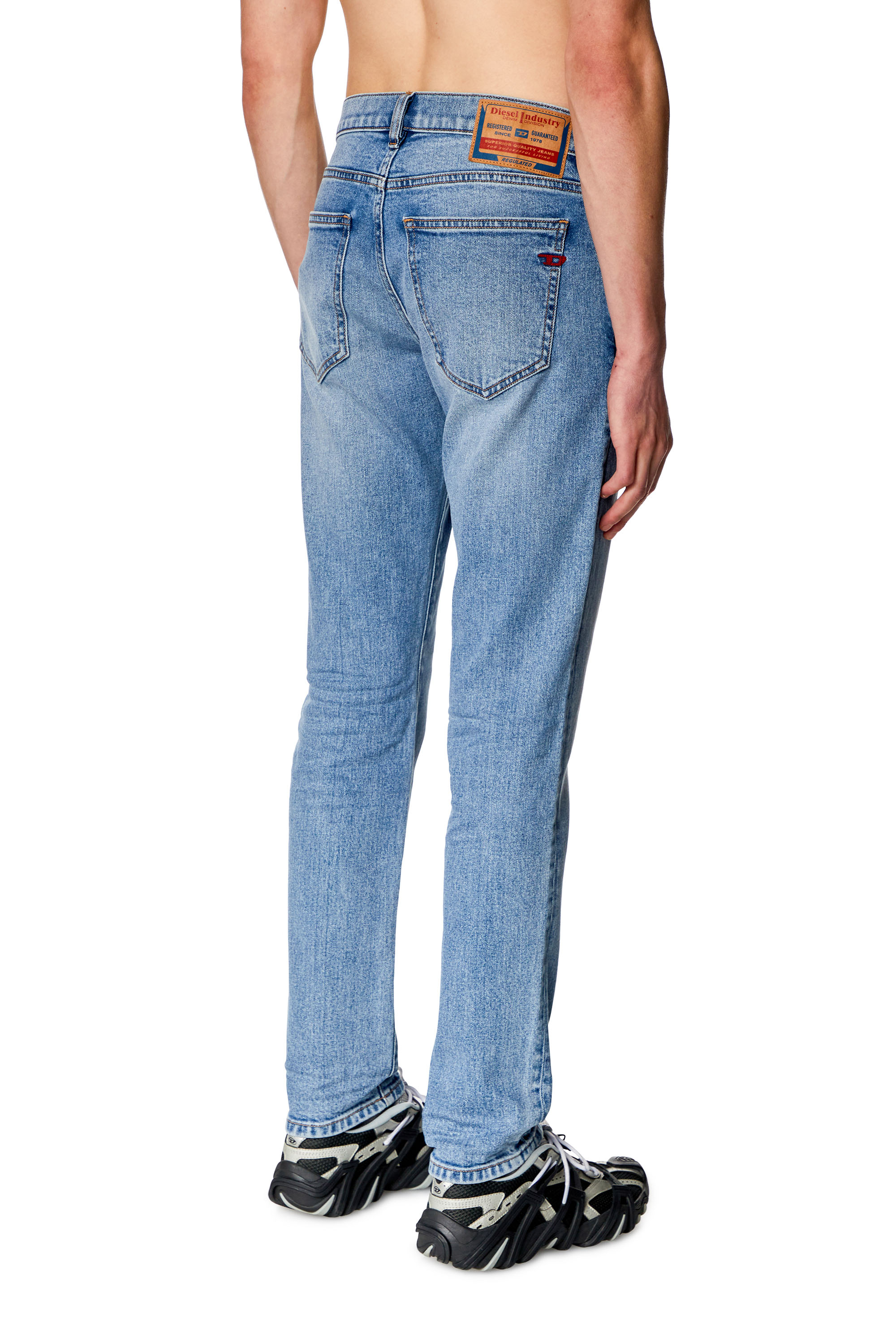 Diesel - Man Slim Jeans 2019 D-Strukt 0CLAF, Light Blue - Image 3