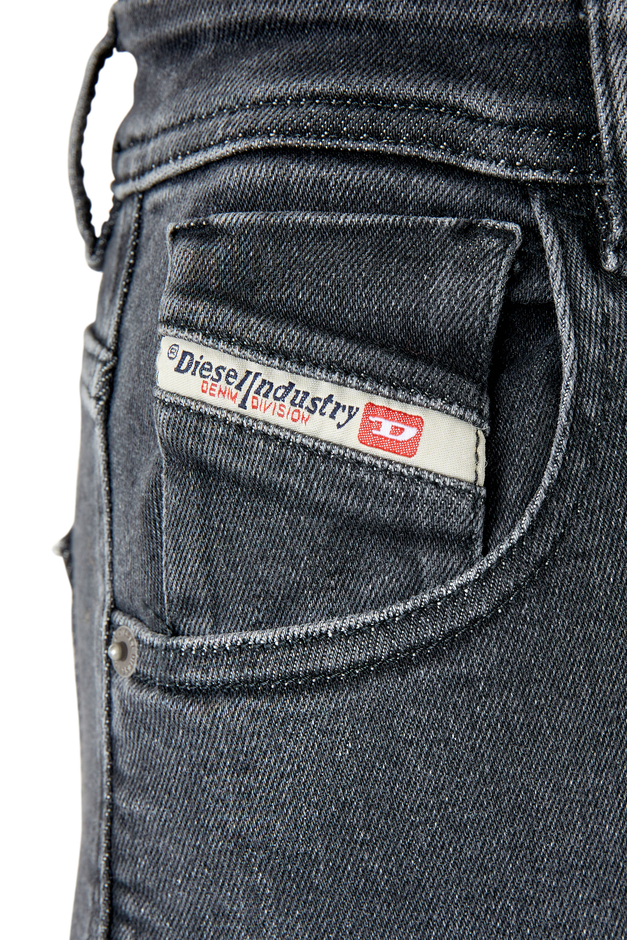 Diesel - Super skinny Jeans 1984 Slandy-High 09F27, Black/Dark grey - Image 3
