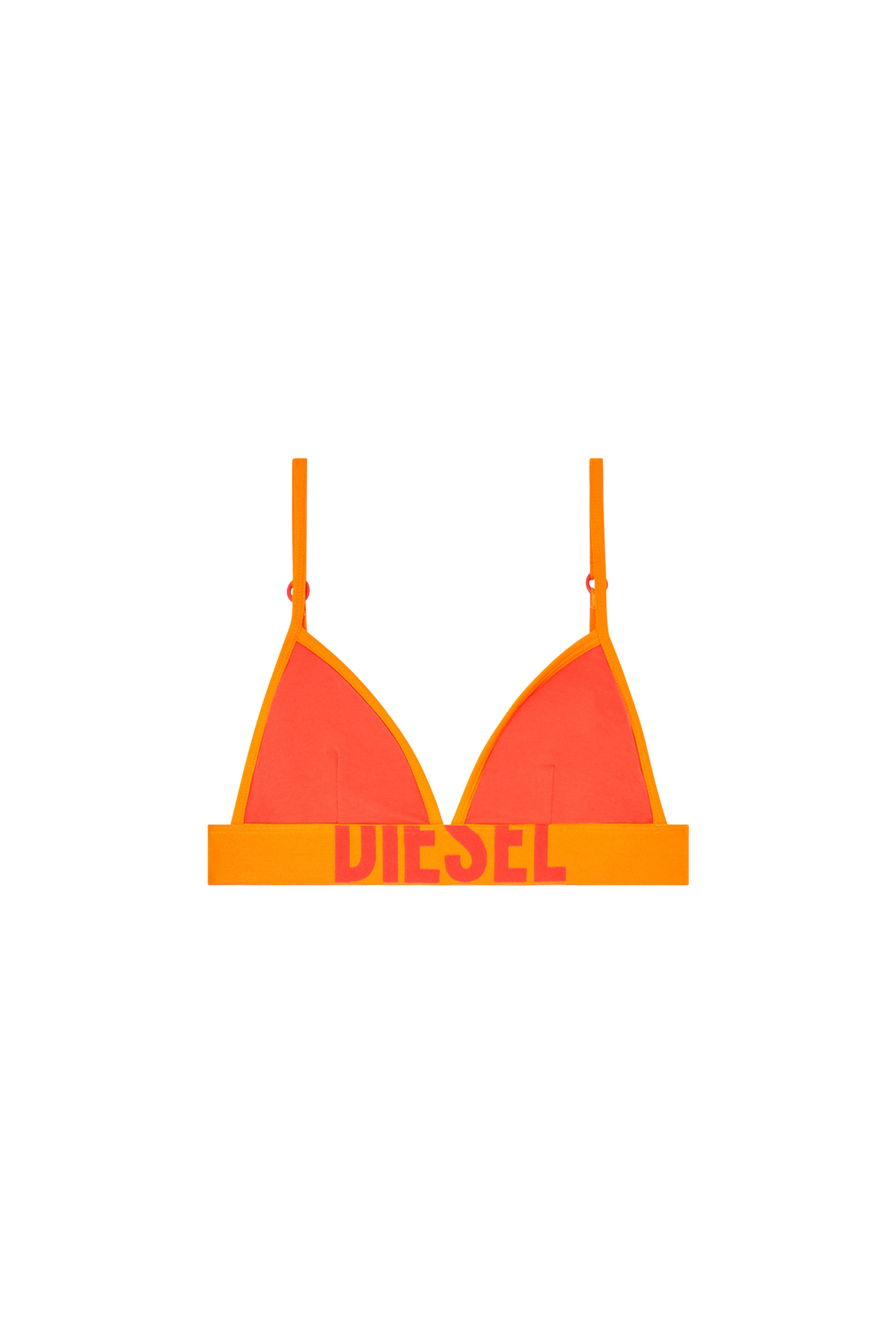 Diesel - CORA-D-POP, Woman's Triangle bra in bicolour cotton in null - 2