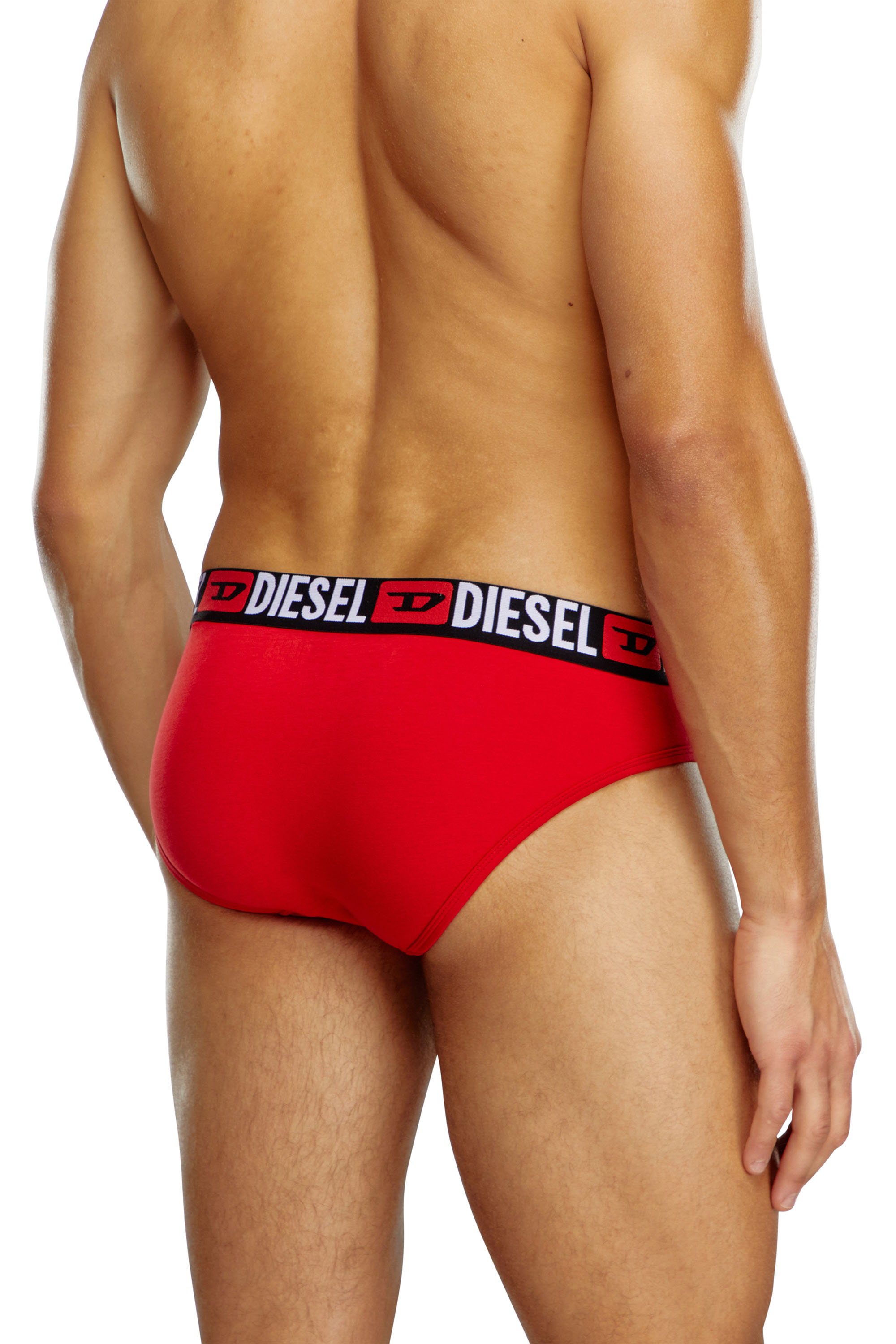 Diesel - UMBR-ANDRETHREEPACK, Man's Three-pack of solid-colour briefs in Black/Grey - 3