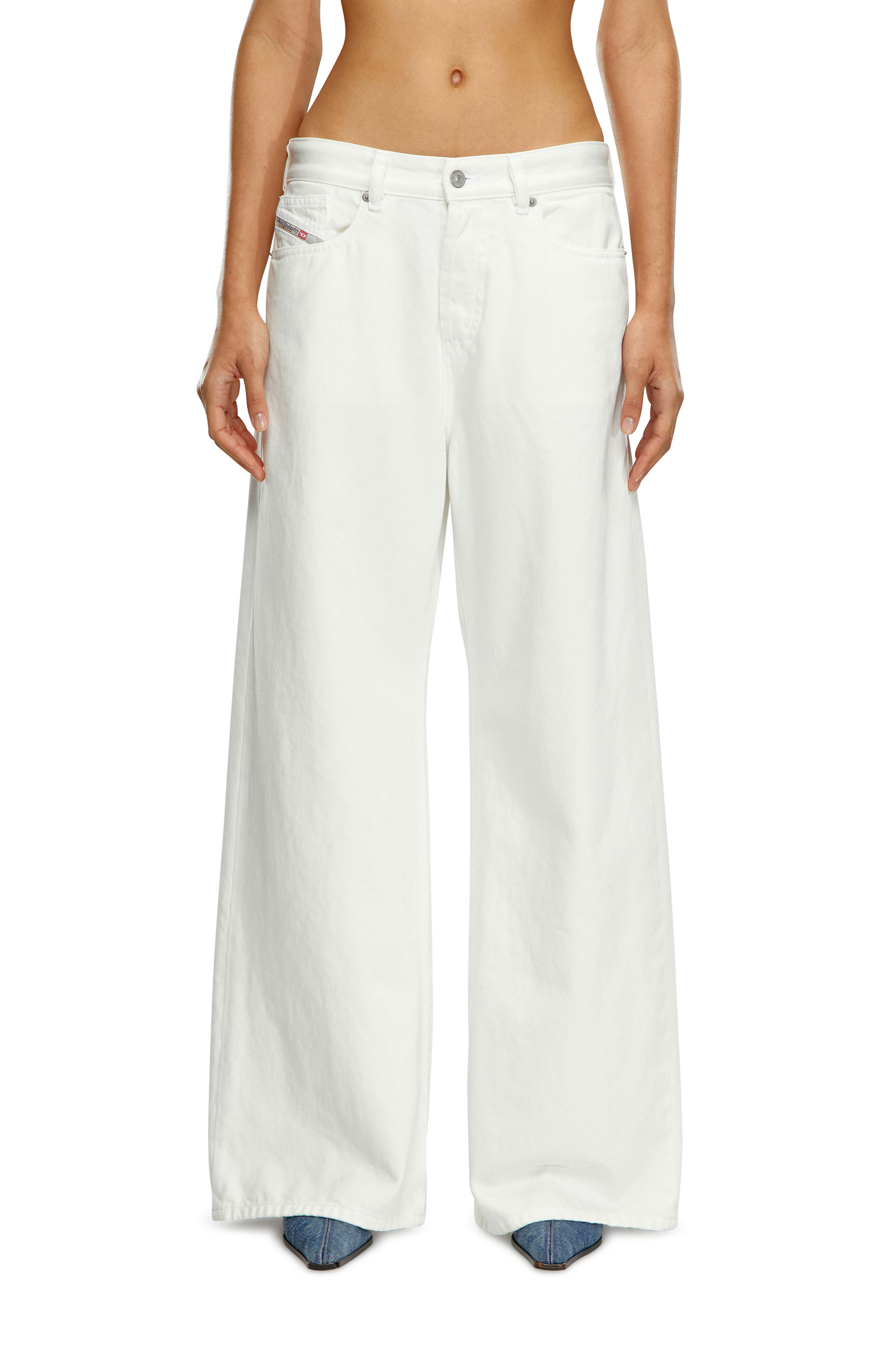 Diesel - Woman Straight Jeans 1996 D-Sire 09I41, White - Image 1