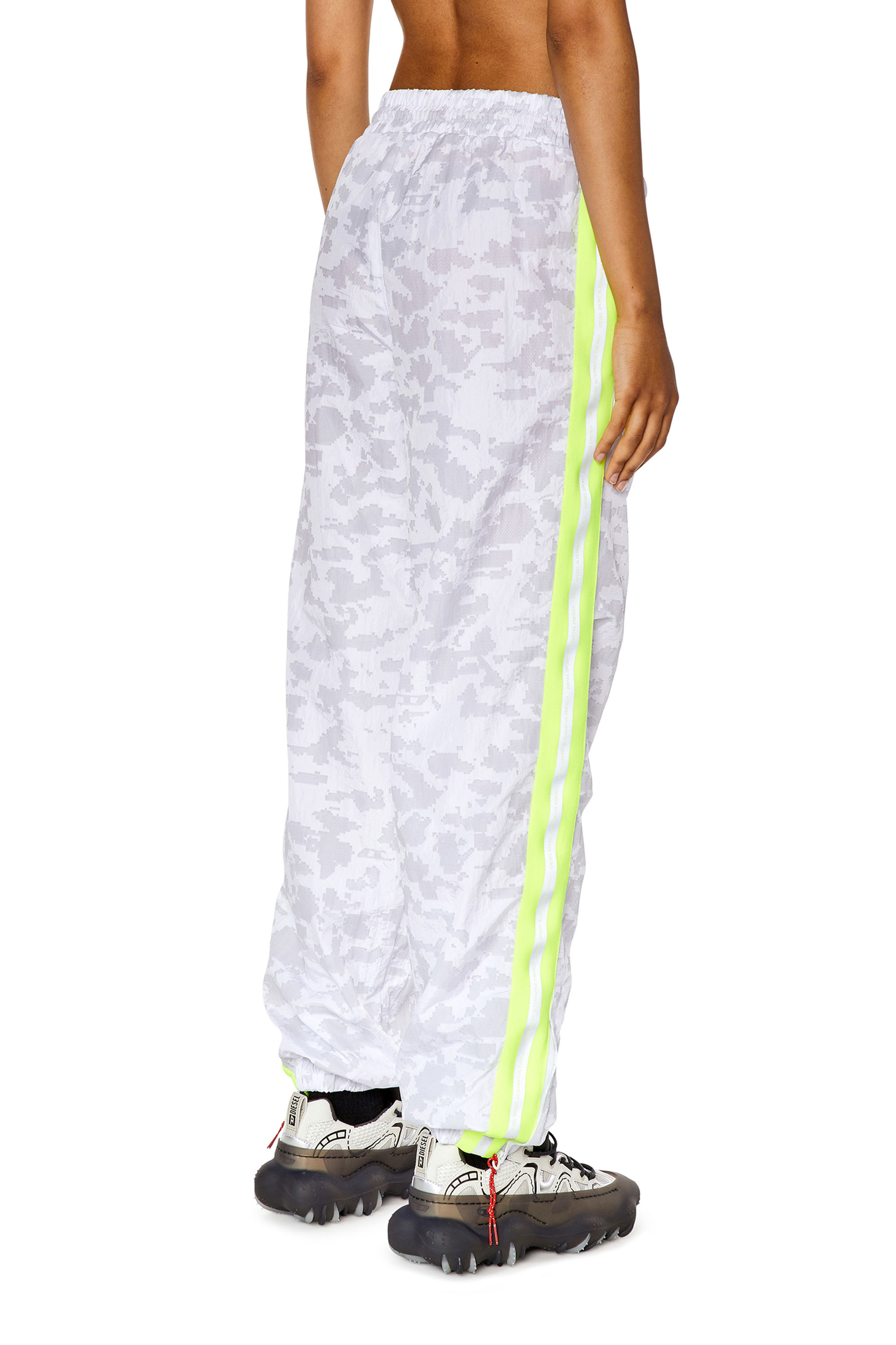Diesel - AWWB-ELIZA-HT43, Woman Track pants with pixelated print in Multicolor - Image 4