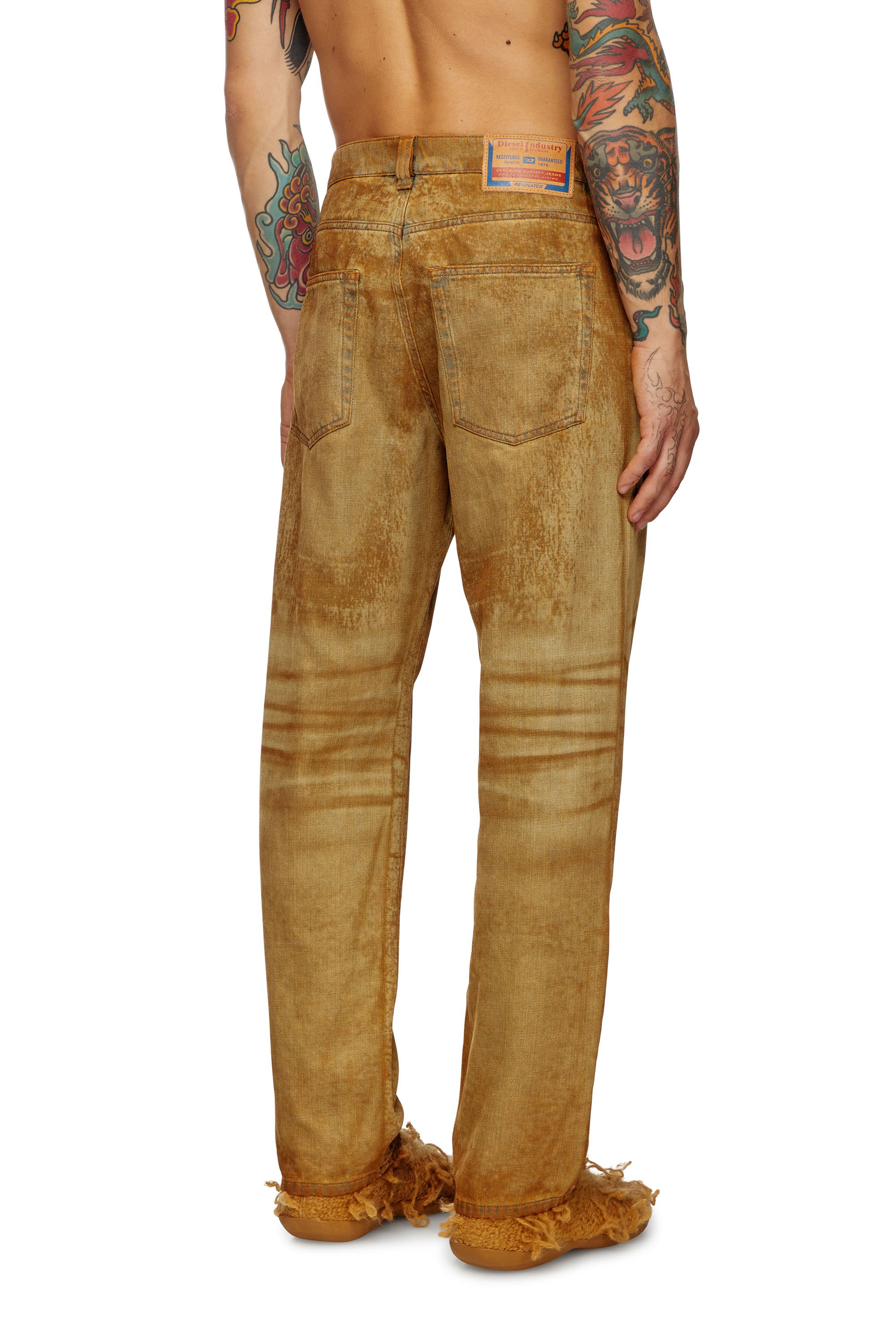 Diesel - Man's Regular Jeans 2010 D-Macs 0AJET, Light Brown - 3