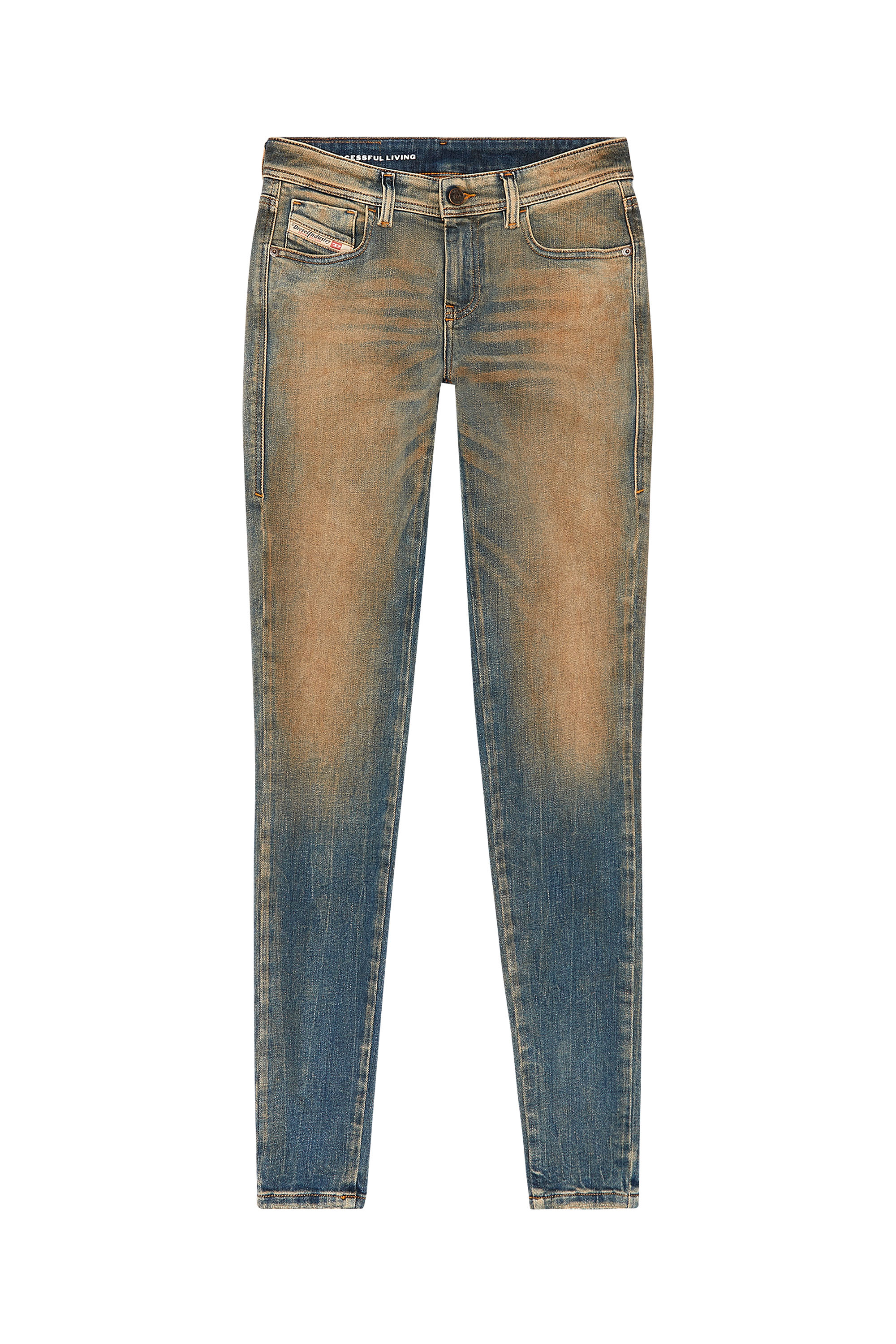 Diesel - Woman Super skinny Jeans 2017 Slandy 09H83, Medium blue - Image 5