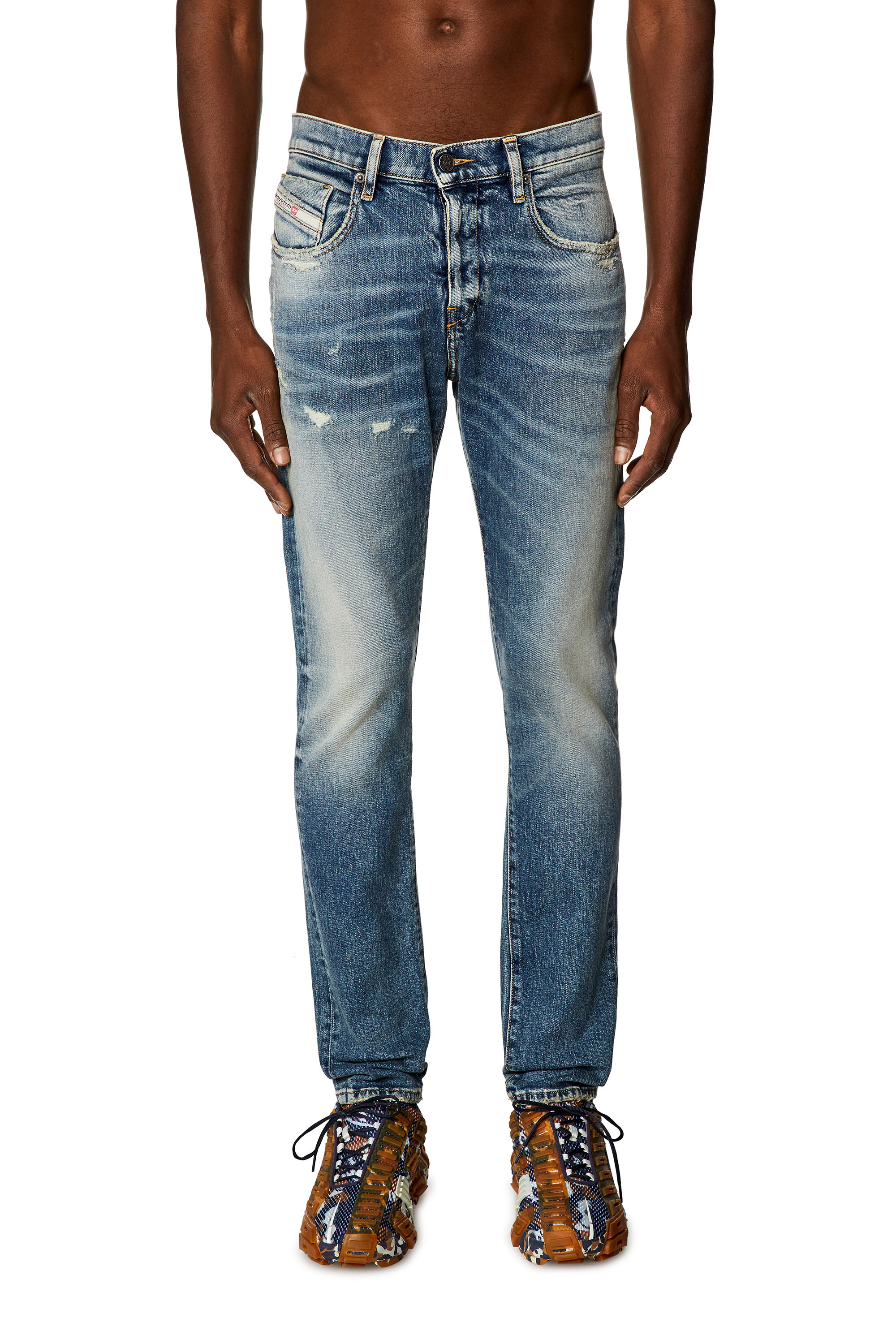 Diesel - Man Slim Jeans 2019 D-Strukt E07L1, Medium blue - Image 1
