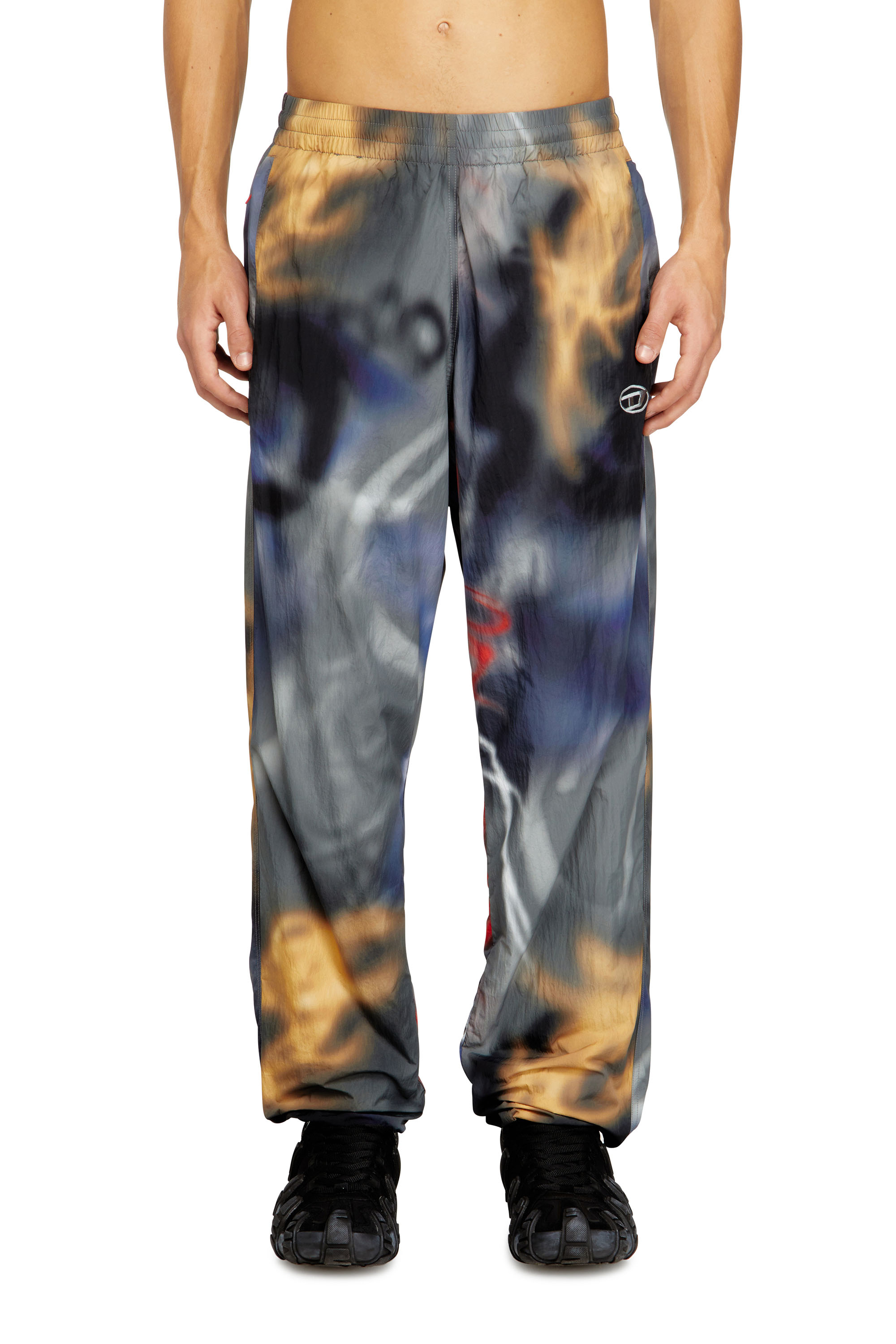 Diesel - P-ARELION, Man's Nylon pants with all-over print in null - 3