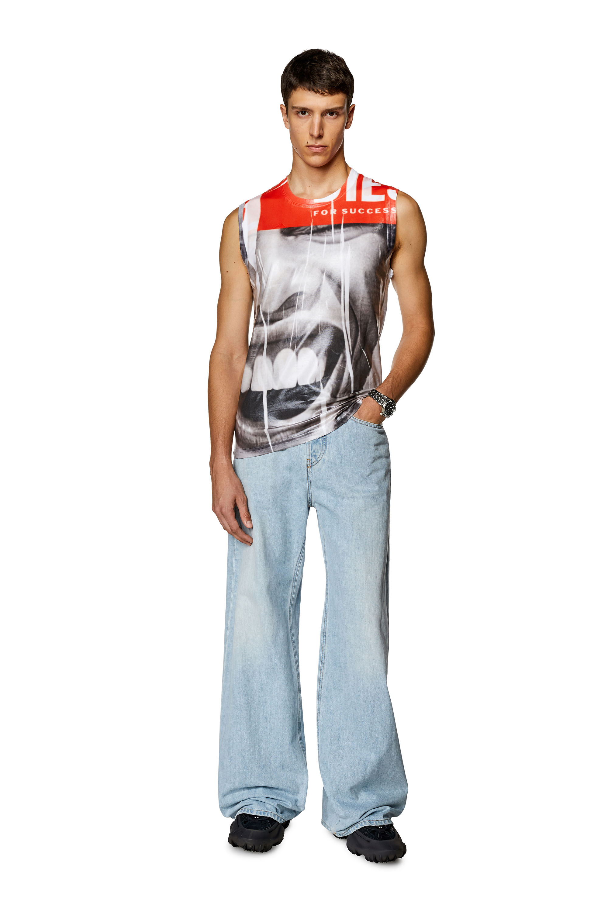 Diesel - T-BIRCO, Grey/White - Image 2