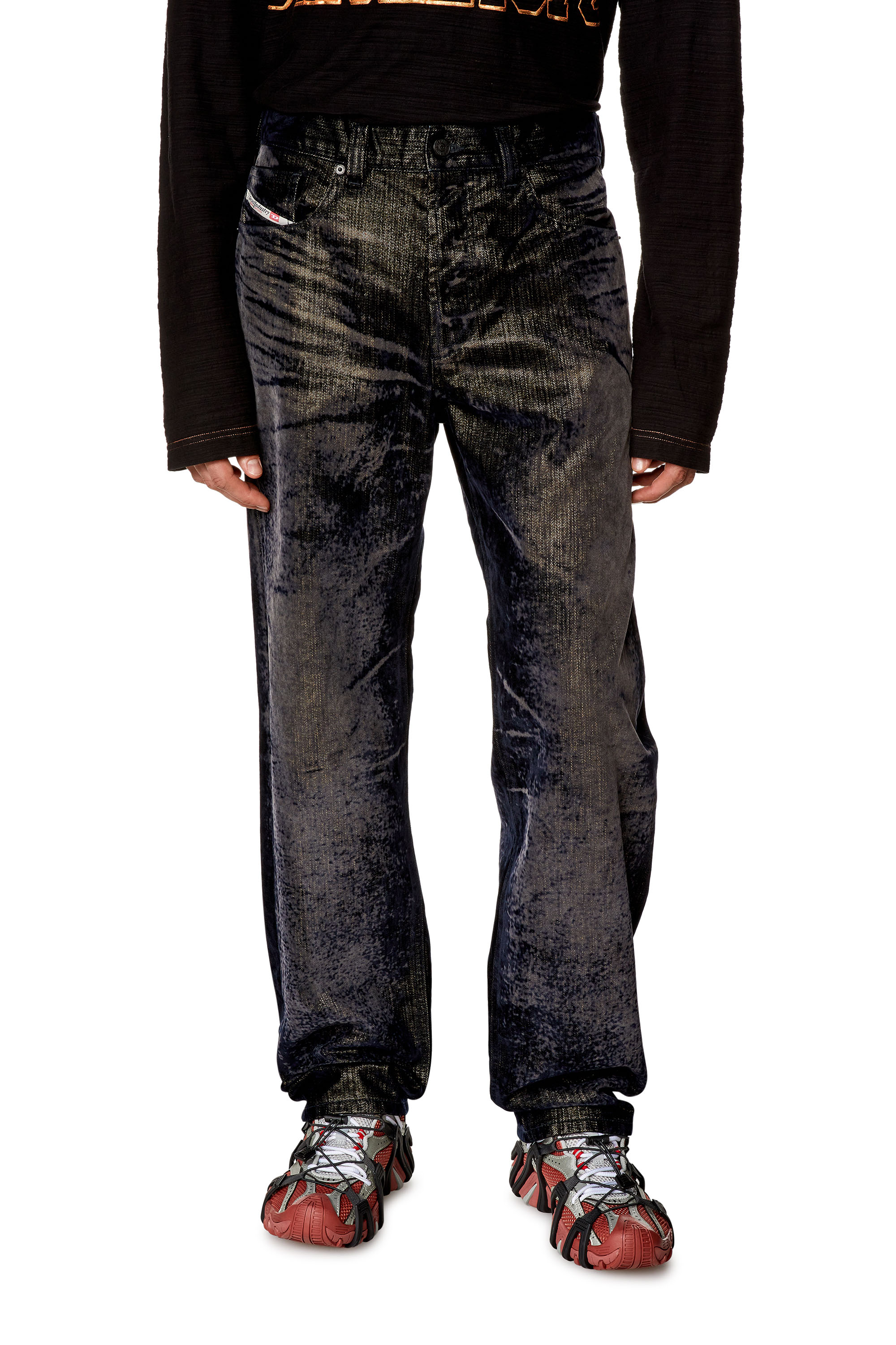 Diesel - Man Straight Jeans 2010 D-Macs 09I49, Black/Dark grey - Image 2