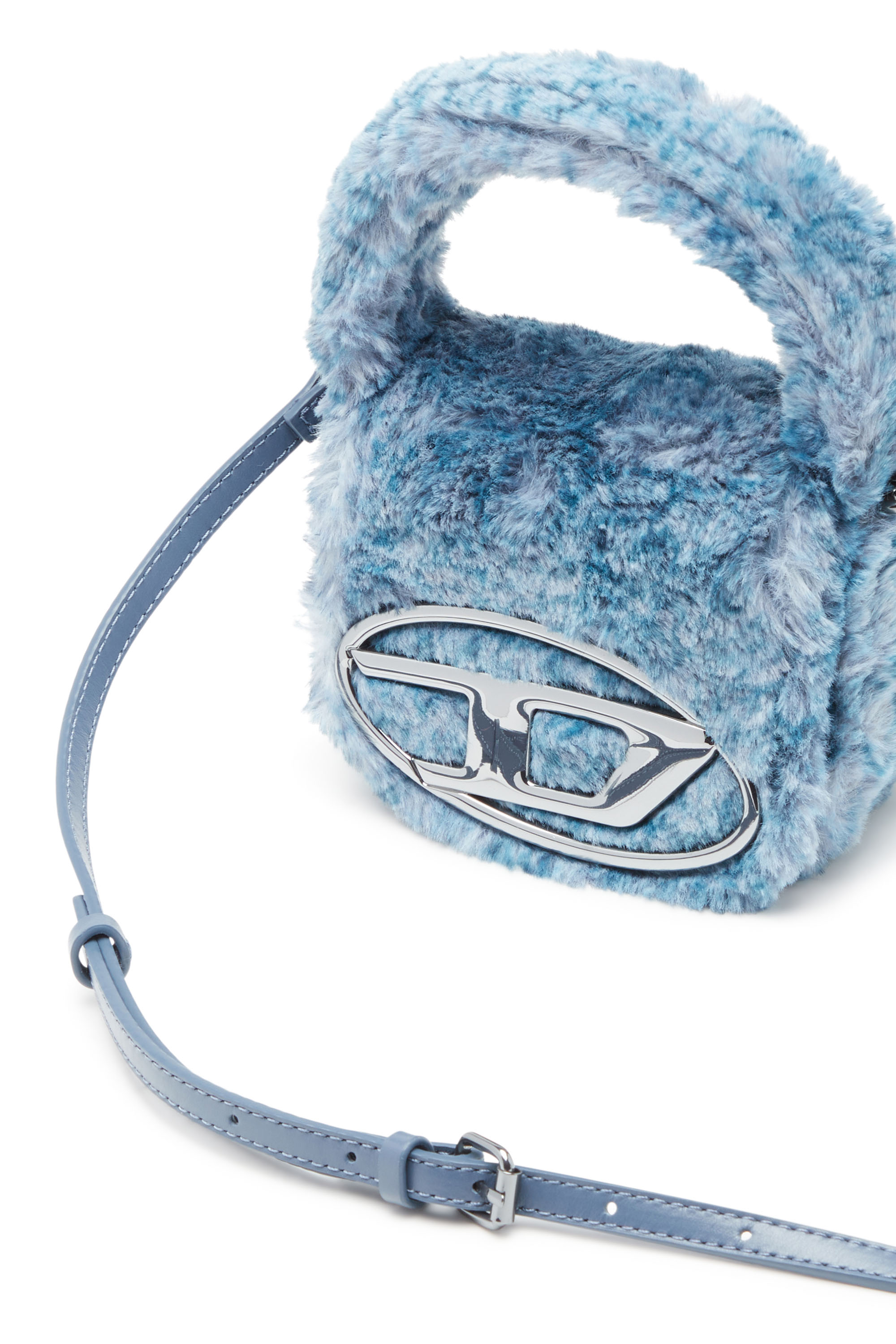 Diesel - 1DR XS, Woman 1DR Xs-Fluffy iconic mini bag in Blue - Image 5