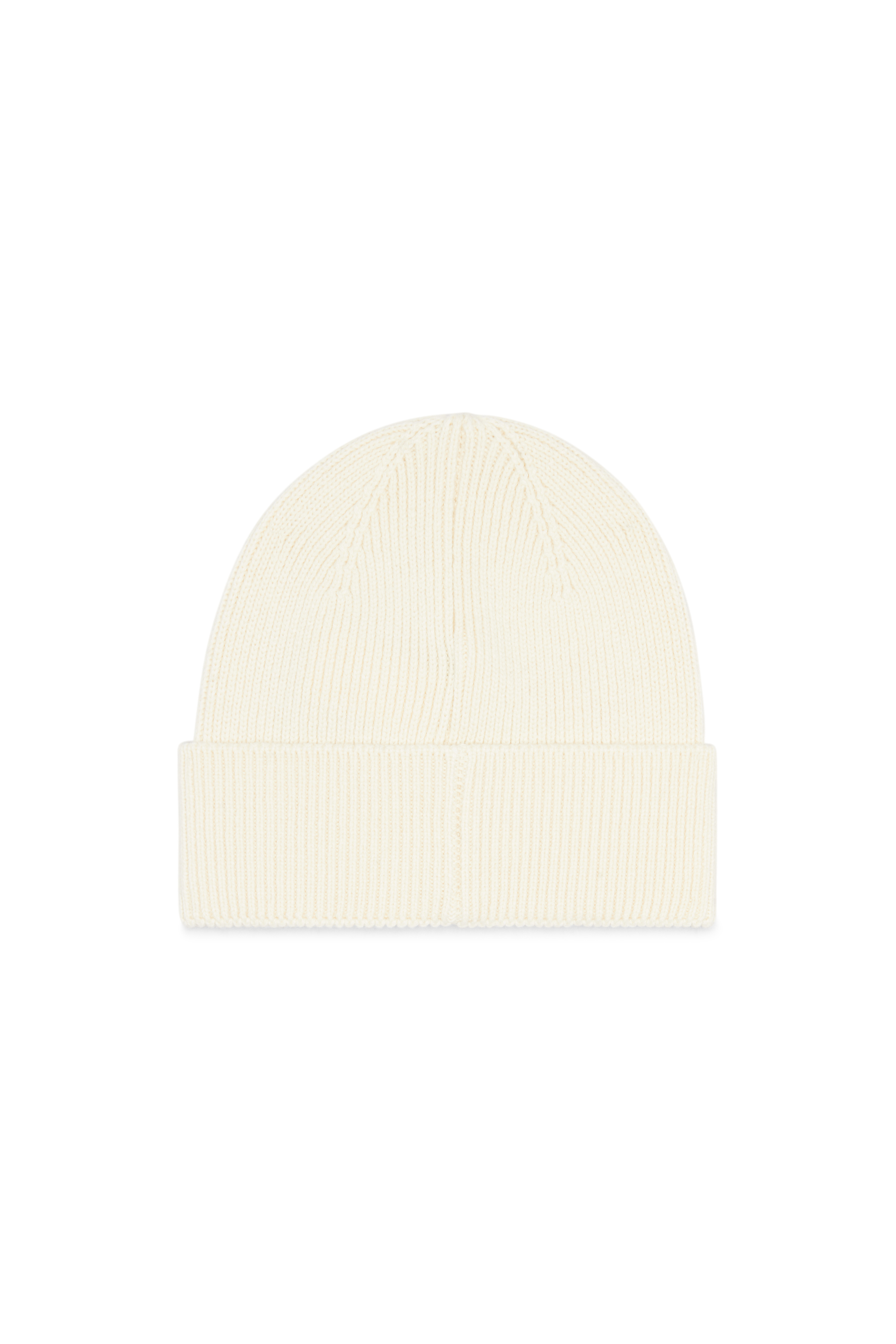 Diesel - K-CODER-FULLY B, Unisex's Ribbed beanie with D embroidery in White - 2