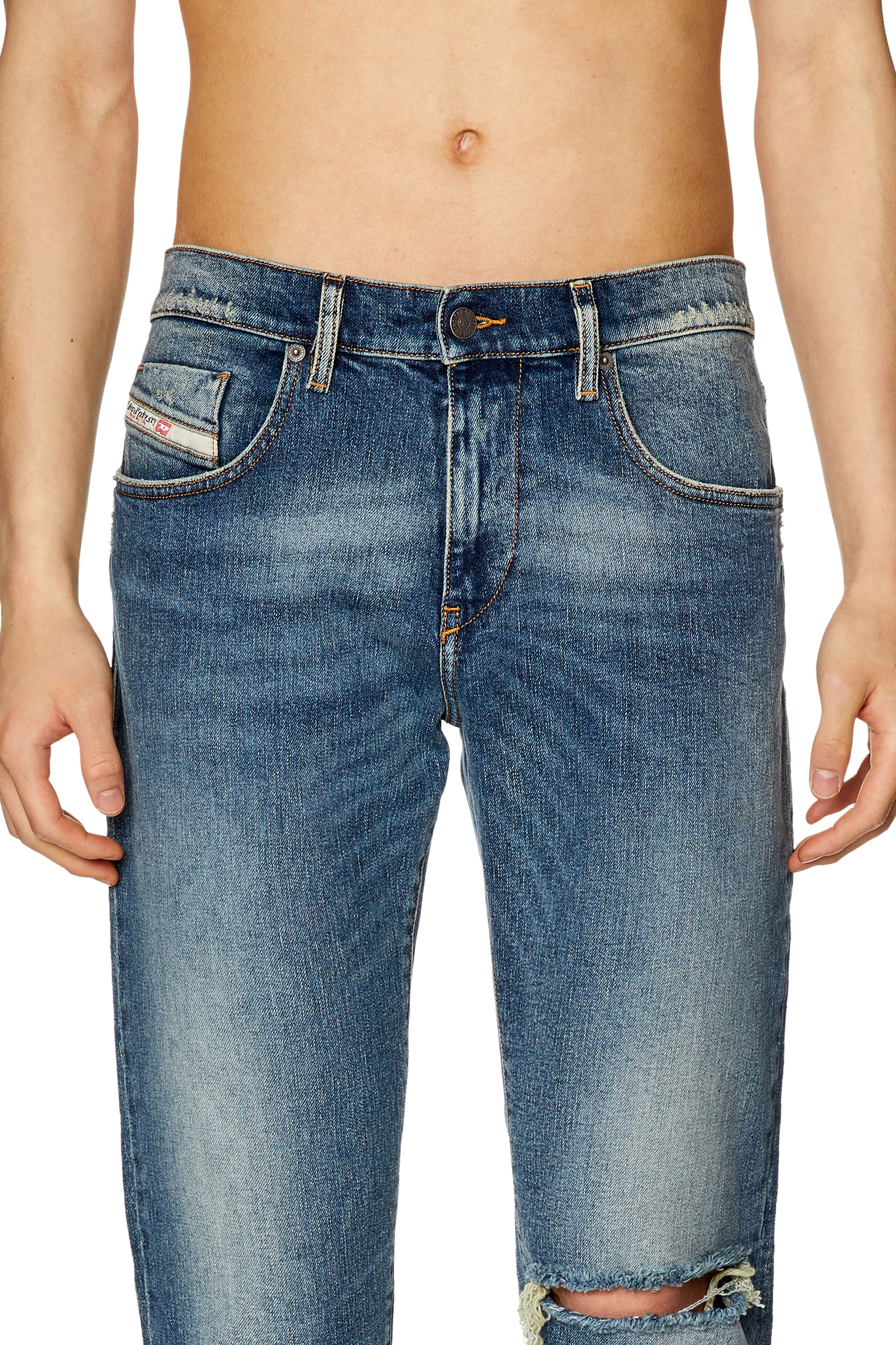 Diesel - Slim Jeans 2019 D-Strukt 007M5, Dark Blue - Image 3