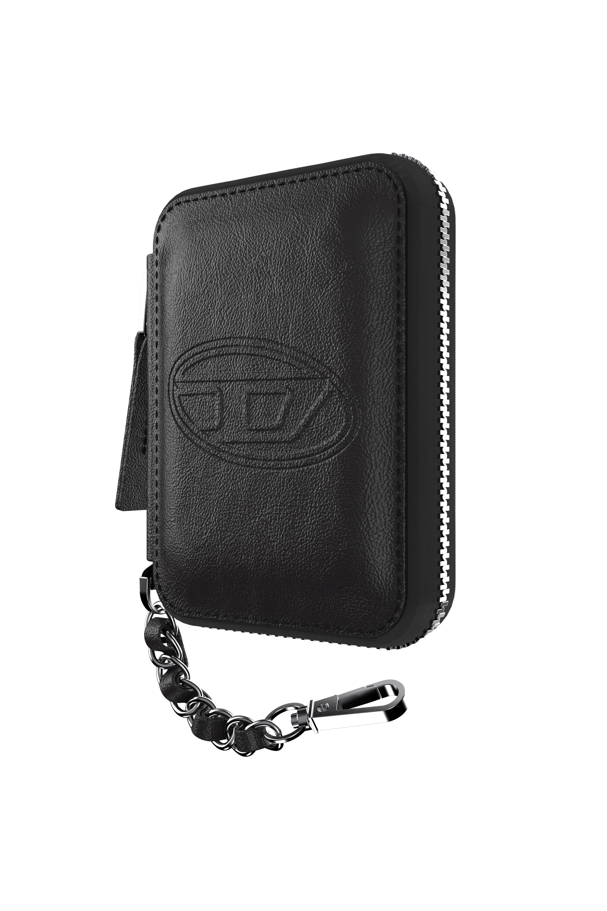 Diesel - 60667 UNIVERSAL POUCH, Unisex's Oval D MagSafe pouch in Black - 3