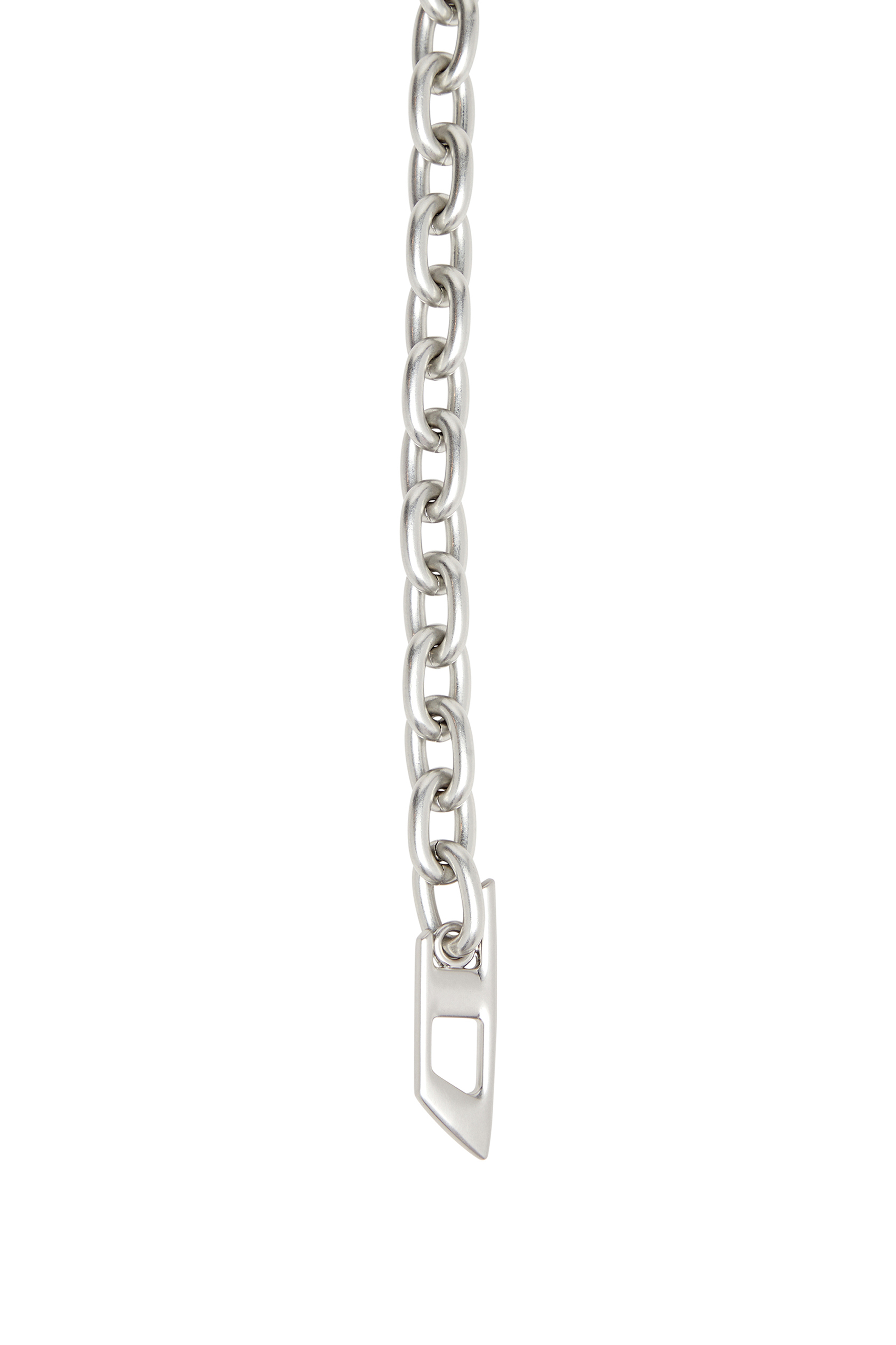 Diesel - B- MULTICHARM CHAIN, Woman's Chain belt with logo charms in Silver - 2