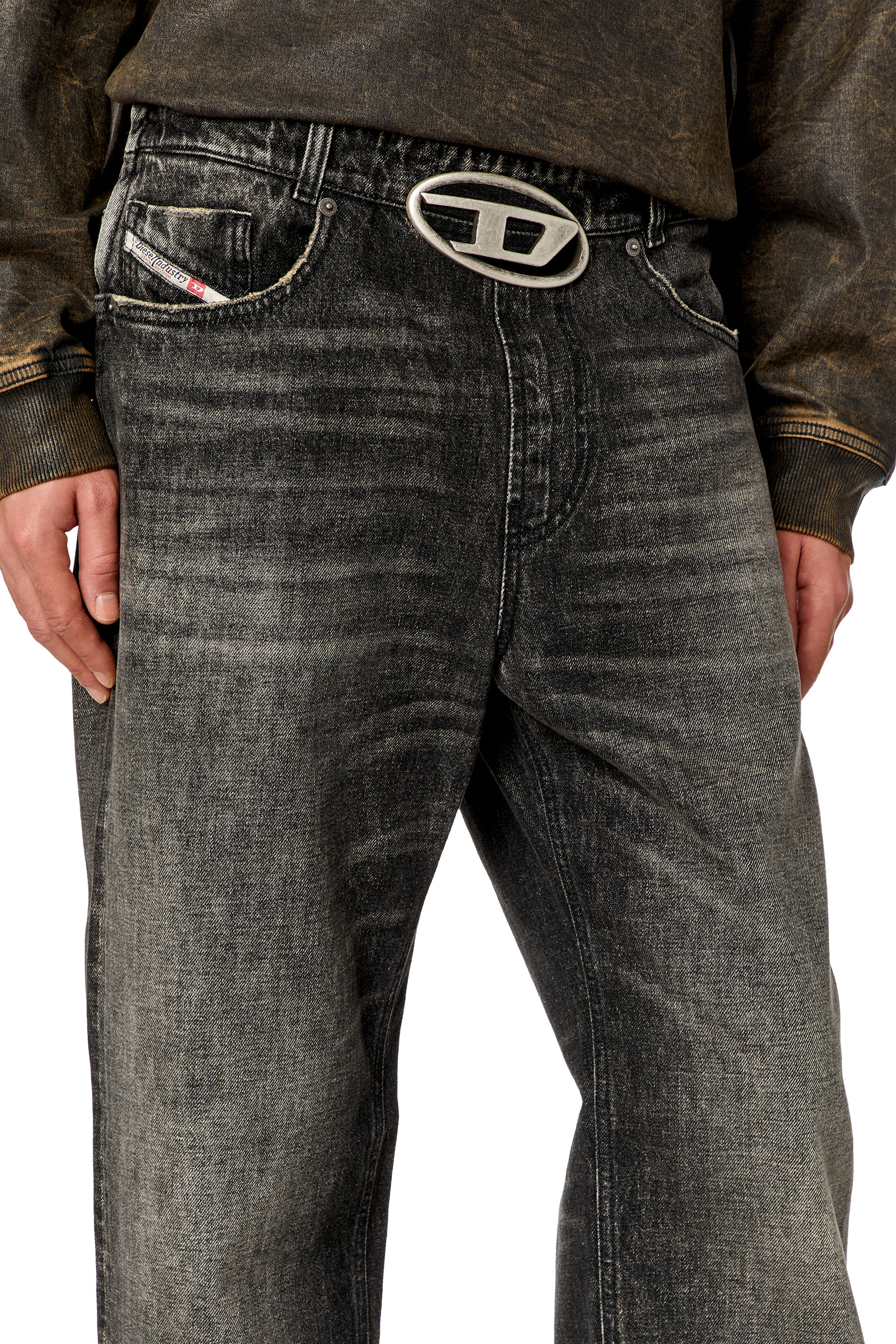 Diesel - Man Straight Jeans 2010 D-Macs 0JGAE, Black/Dark grey - Image 4