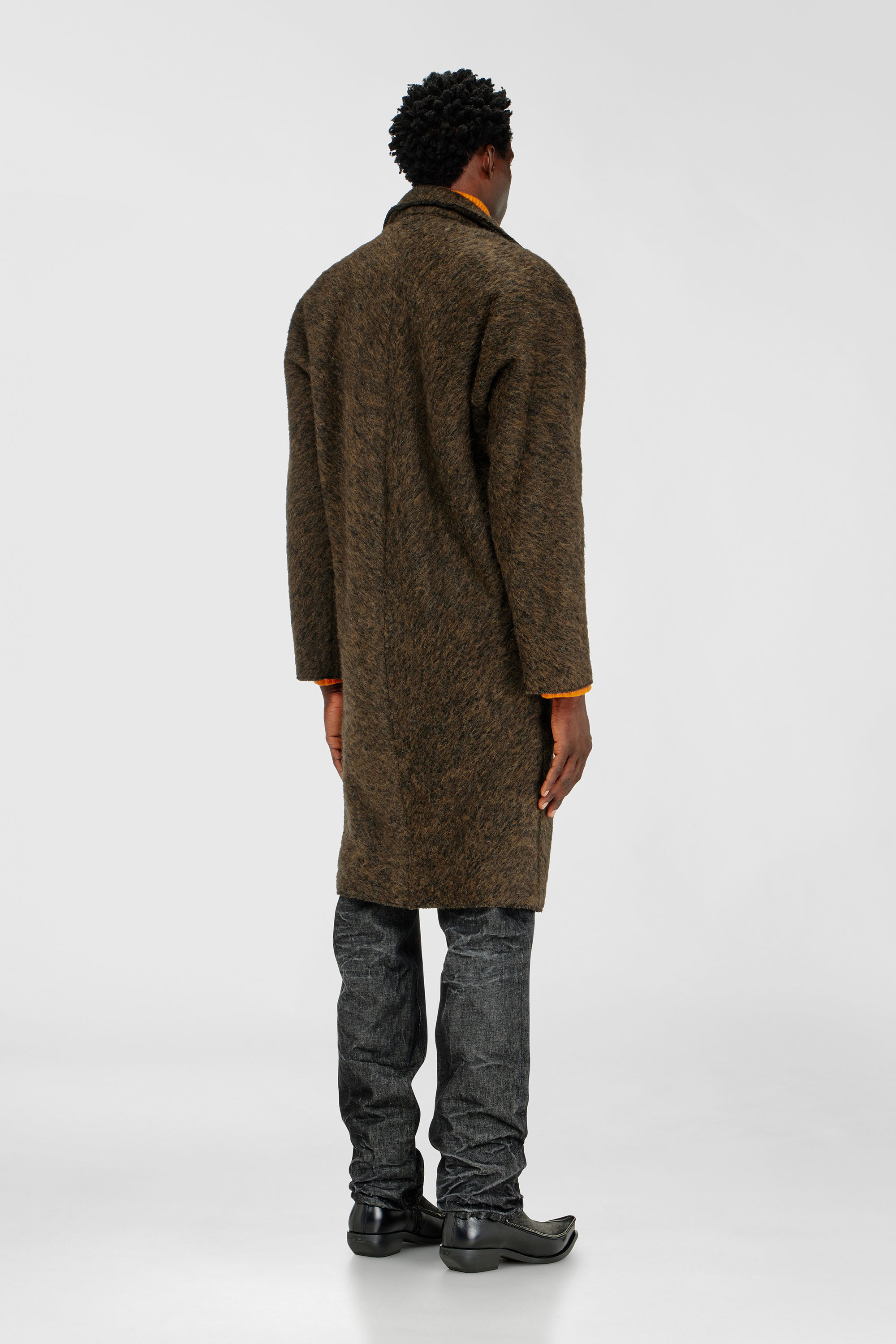 Diesel - W-HULL, Man's Coat in wool and alpaca blend in null - 4