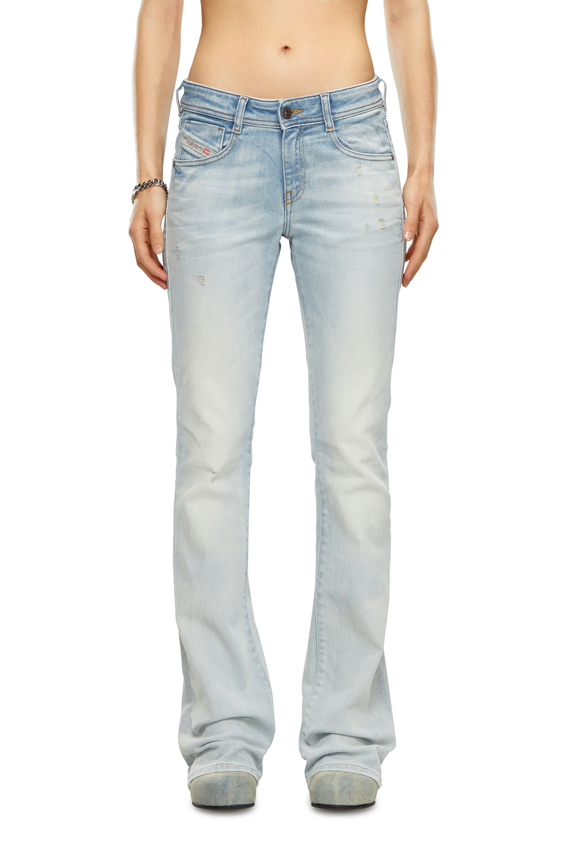 Diesel - Woman Bootcut and Flare Jeans 1969 D-Ebbey 09H73, Light Blue - Image 2