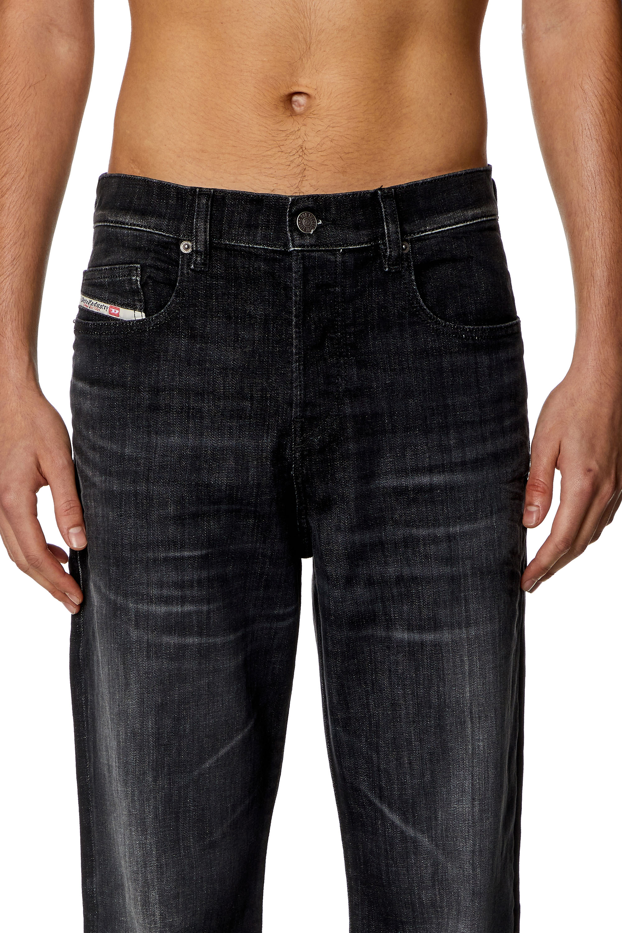 Diesel - Man Straight Jeans 2020 D-Viker 09H34, Black/Dark grey - Image 4