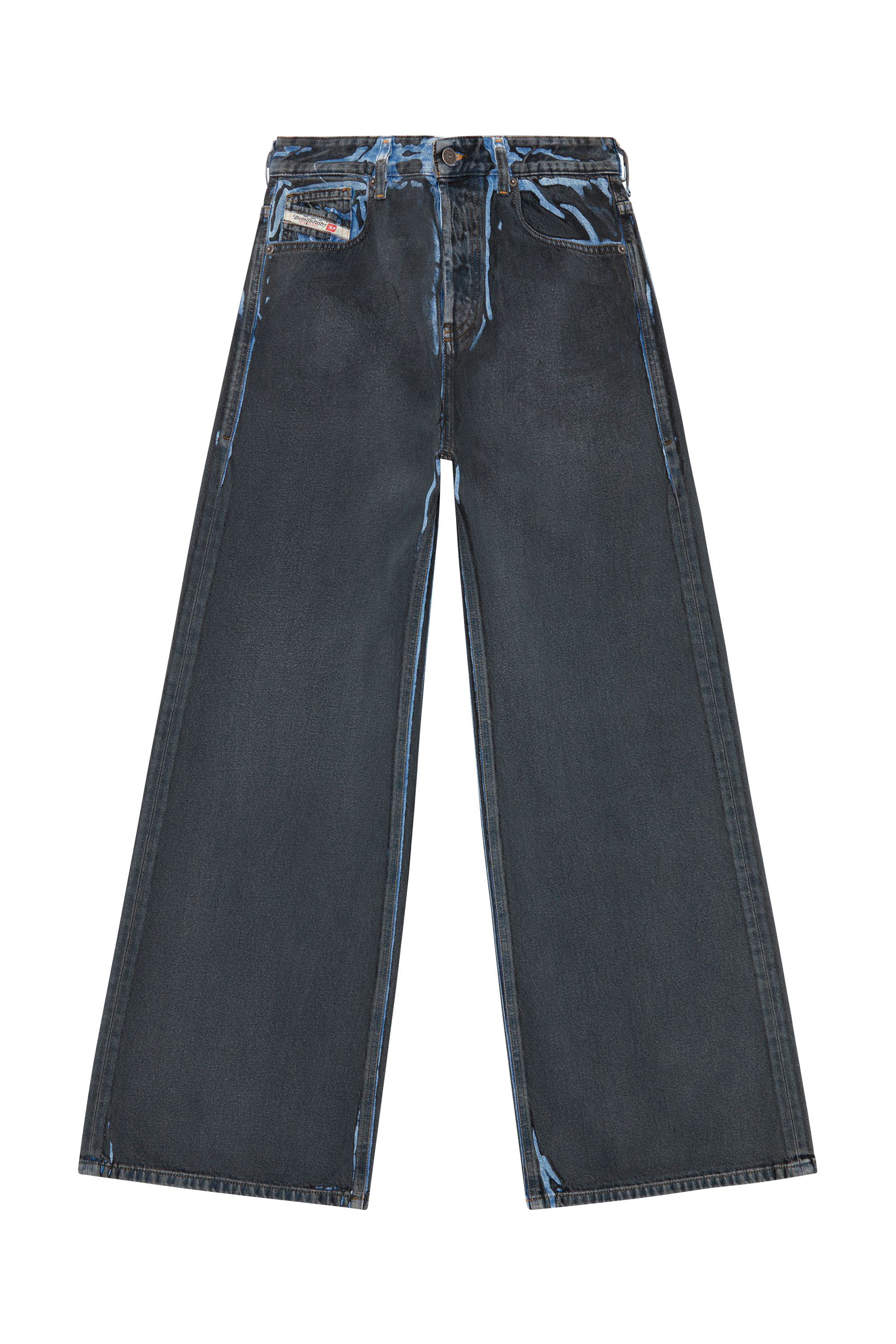 Diesel - Woman Straight Jeans 1996 D-Sire 09I47, Black/Dark grey - Image 5
